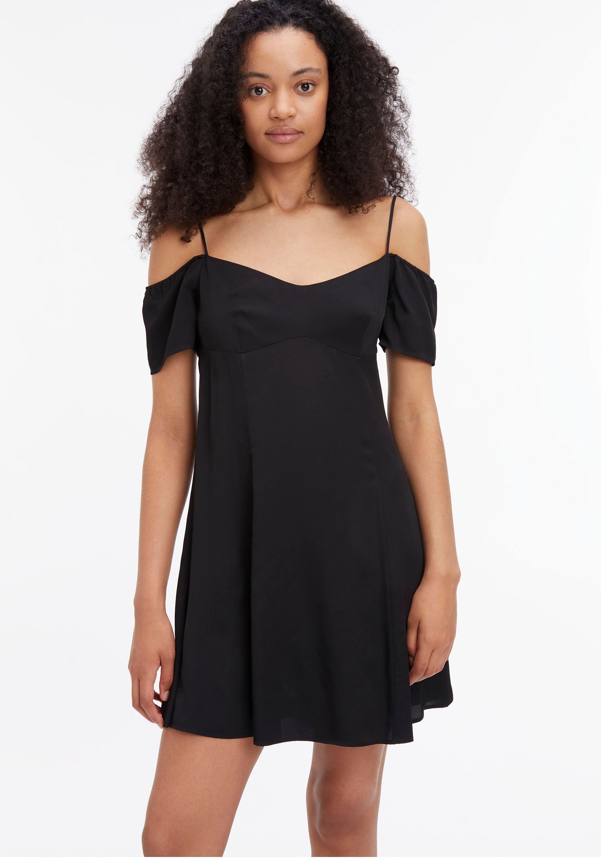 Calvin Klein Jeans Off-Shoulder-Kleid mit Rückenausschnitt