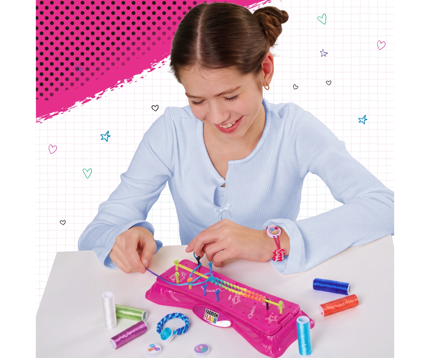 SIMBA Kreativset »Fashion Flash Bunte Ambänder Flechtset«