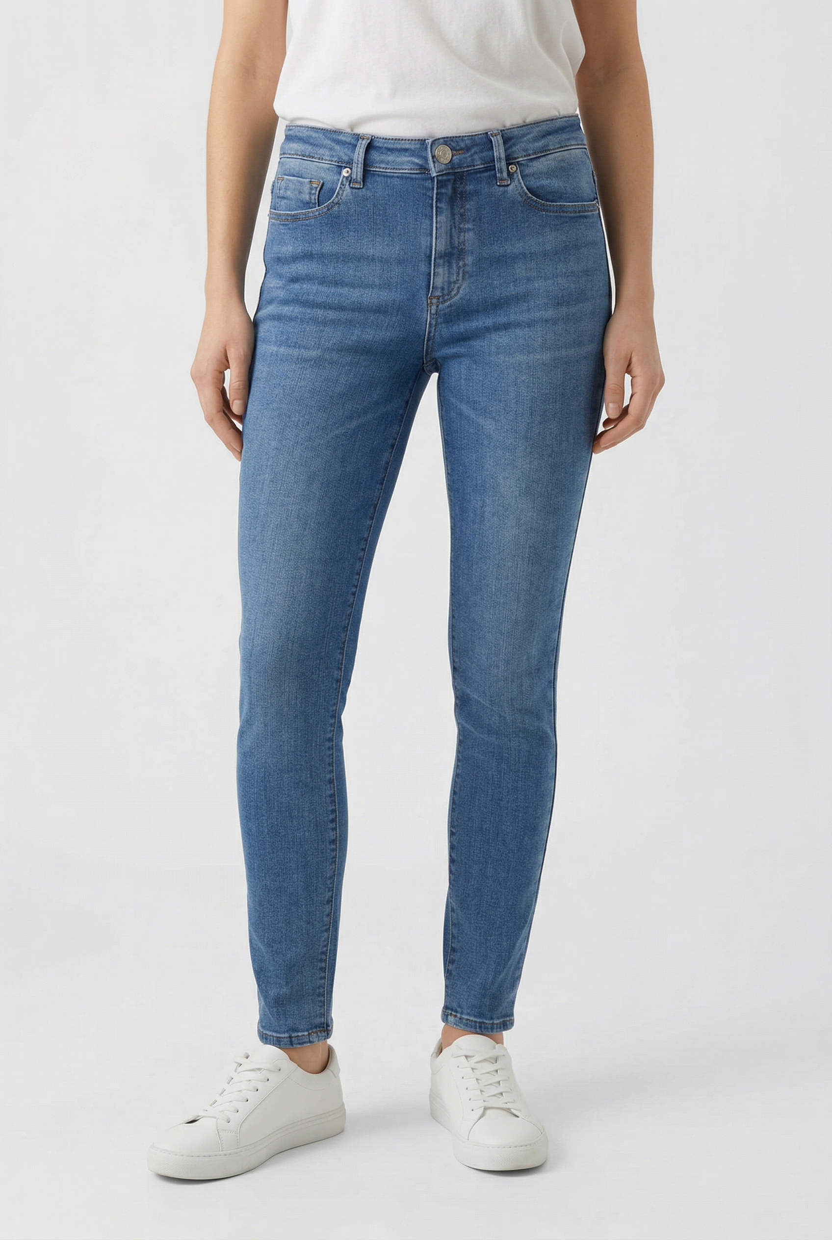 Vero Moda Skinny-fit-Jeans »VMPOLLY MR SKINNY JEANS RA3049 NOOS« Baumwollmischung, skinny fit