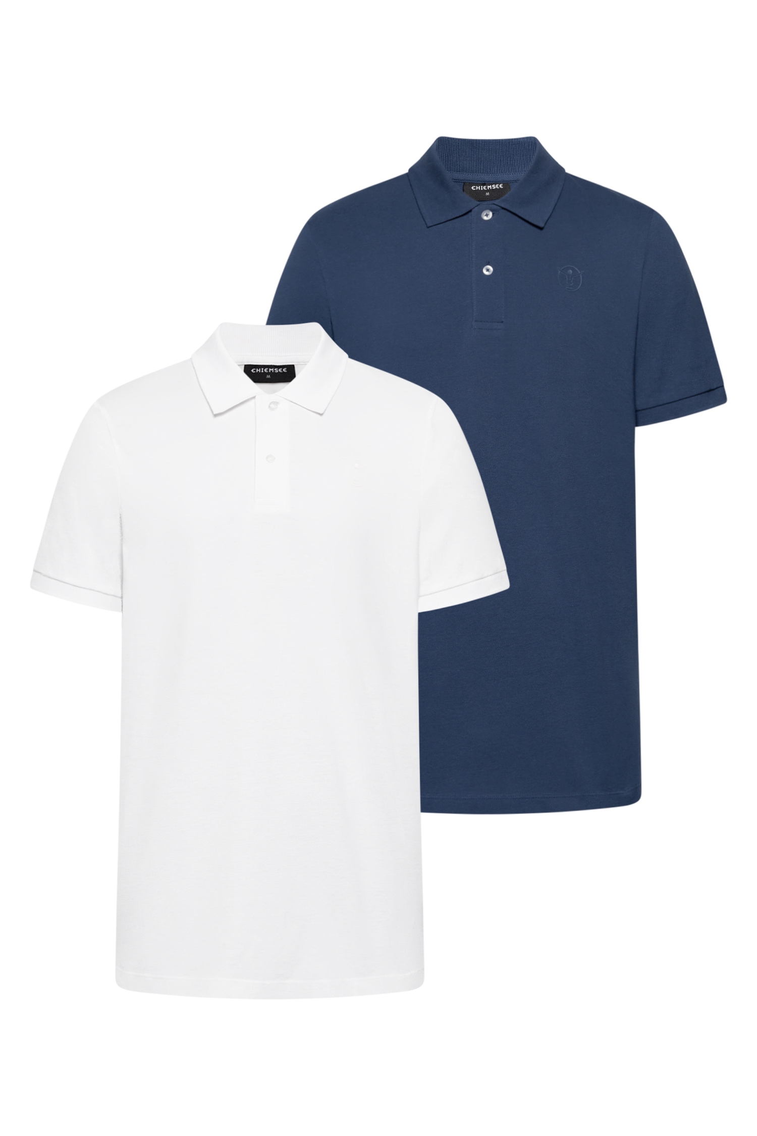 Chiemsee Poloshirt »Polo Shirt, Regular Fit« 2 mit Polokragen, Kurzarm, 2-teiliges Set, aus Baumwoll-Jersey