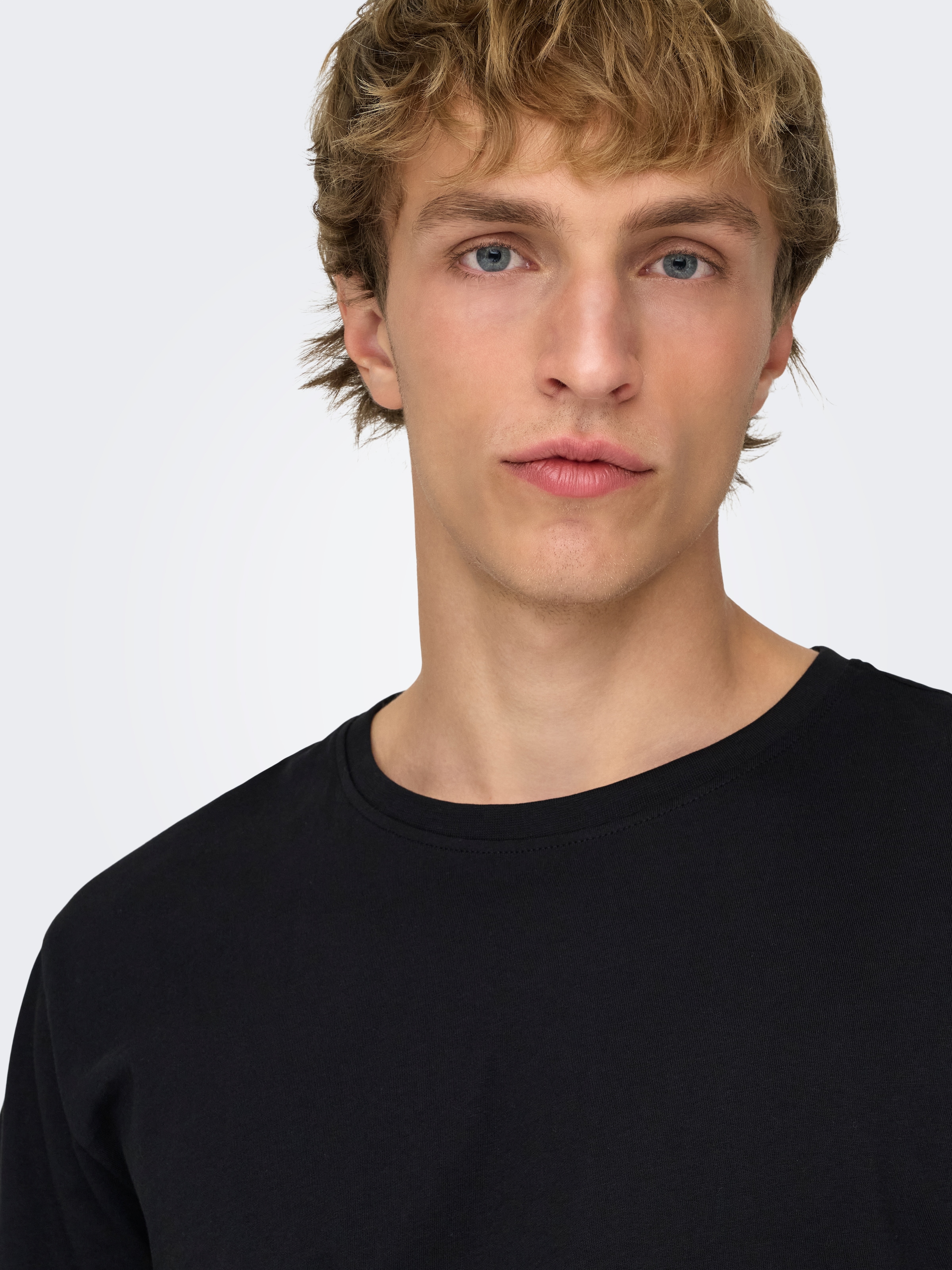 ONLY & SONS Rundhalsshirt »ONSMATT LONGY SS TEE 3-PACK« Packung, 3 Stk.