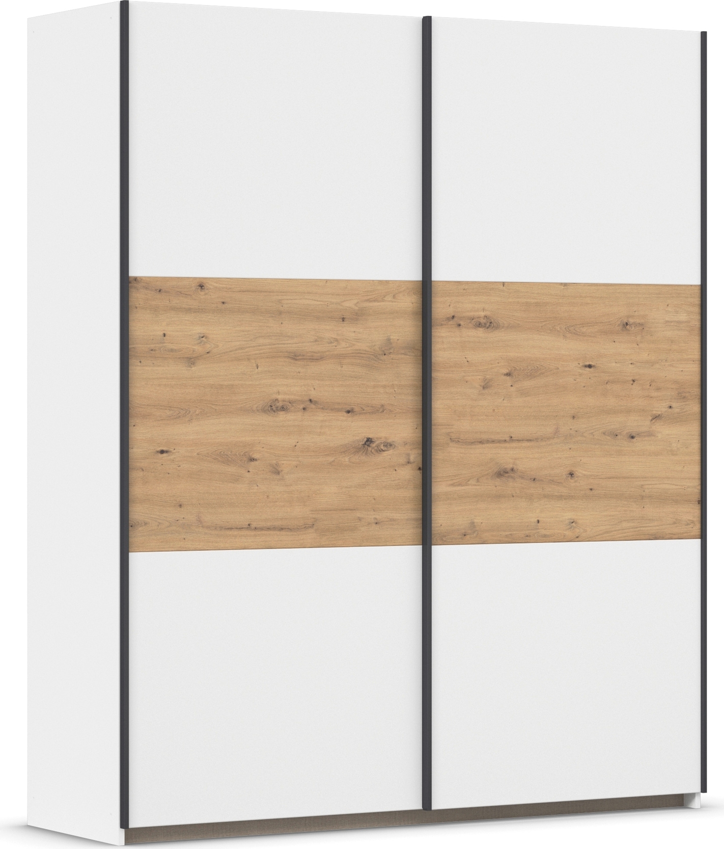 rauch Schwebetürenschrank "Kleiderschrank Schrank Garderobe Garderobenschrank Wäscheschrank NEO" 3 verschiedene Ausstattungen BASIC/CLASSIC/PREMIUM (inkl. SOFT-CLOSE), mit großzügigem Stauraum und vielfältigen Farbkombinationen