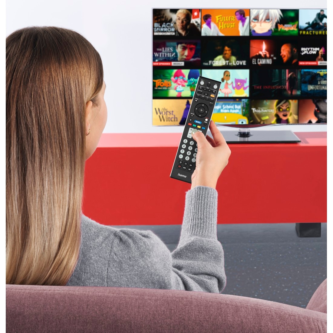 Hama Universal-Fernbedienung »Universal Ersatzfernbedienung für Sony TV, lernfähig«, 1-in-1