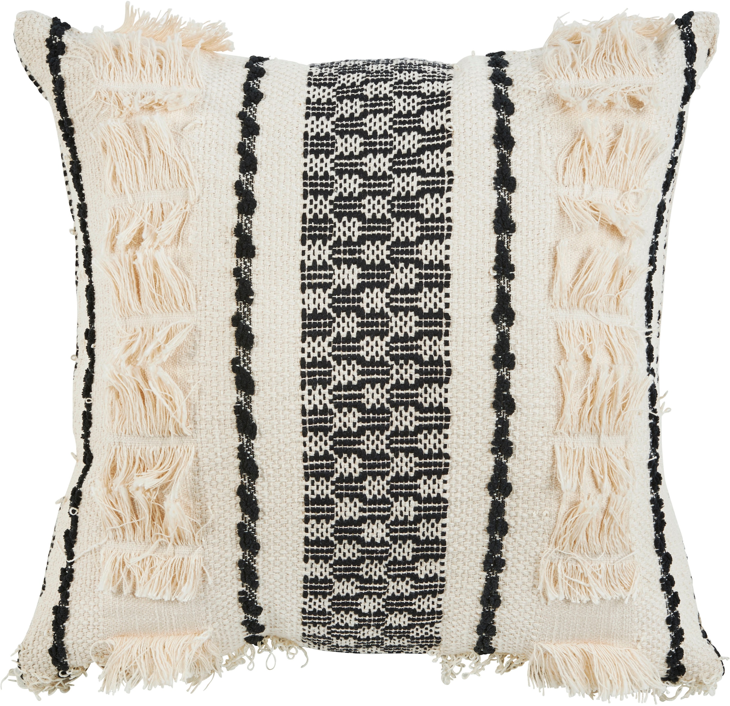 done. Kissenhülle "Isa" Kissenhülle im Boho-Stil mit dekorativer Verzierung