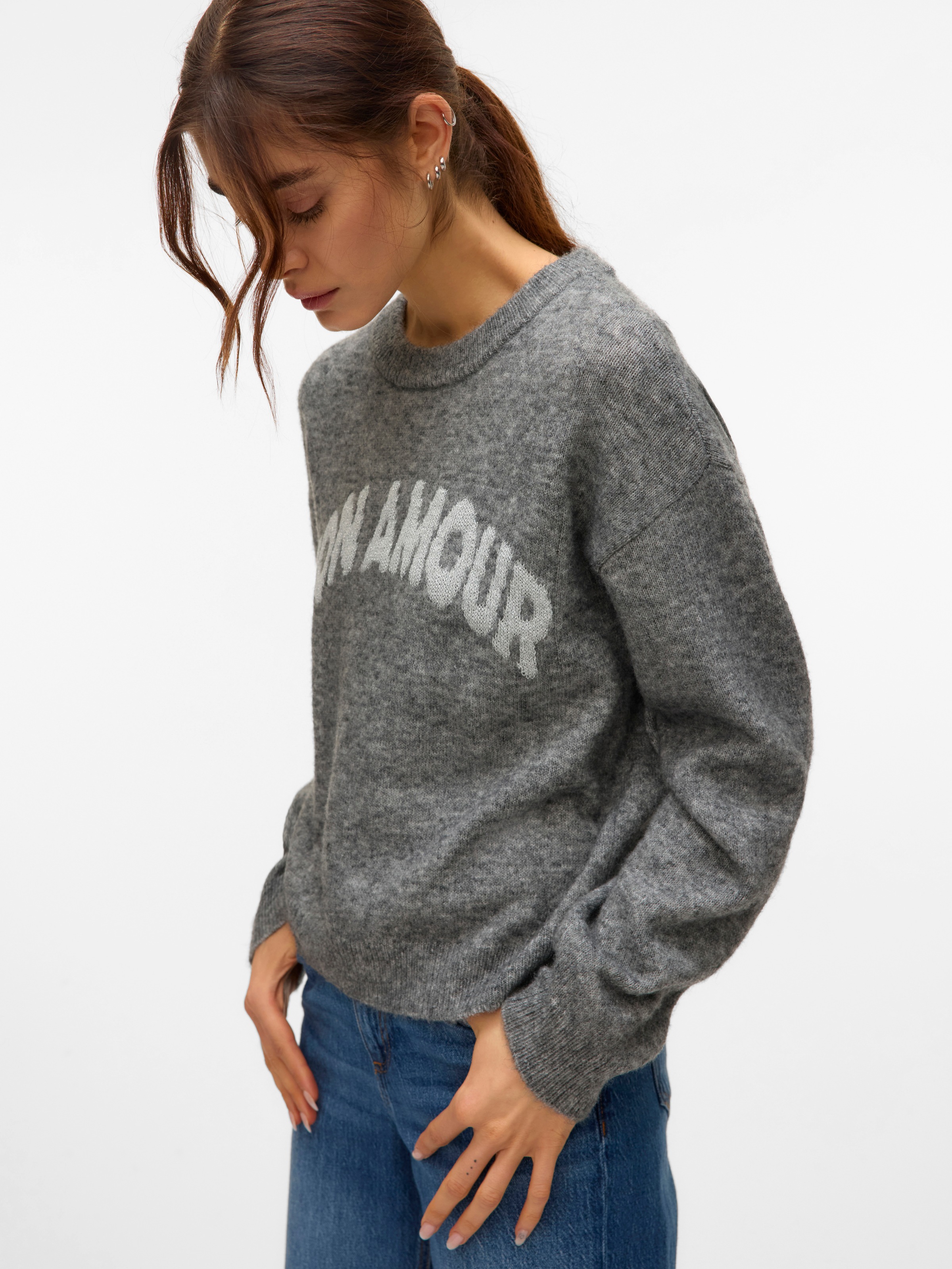Vero Moda Strickpullover »VMAMOREMIO LS O-NECK PULLOVER BOO«