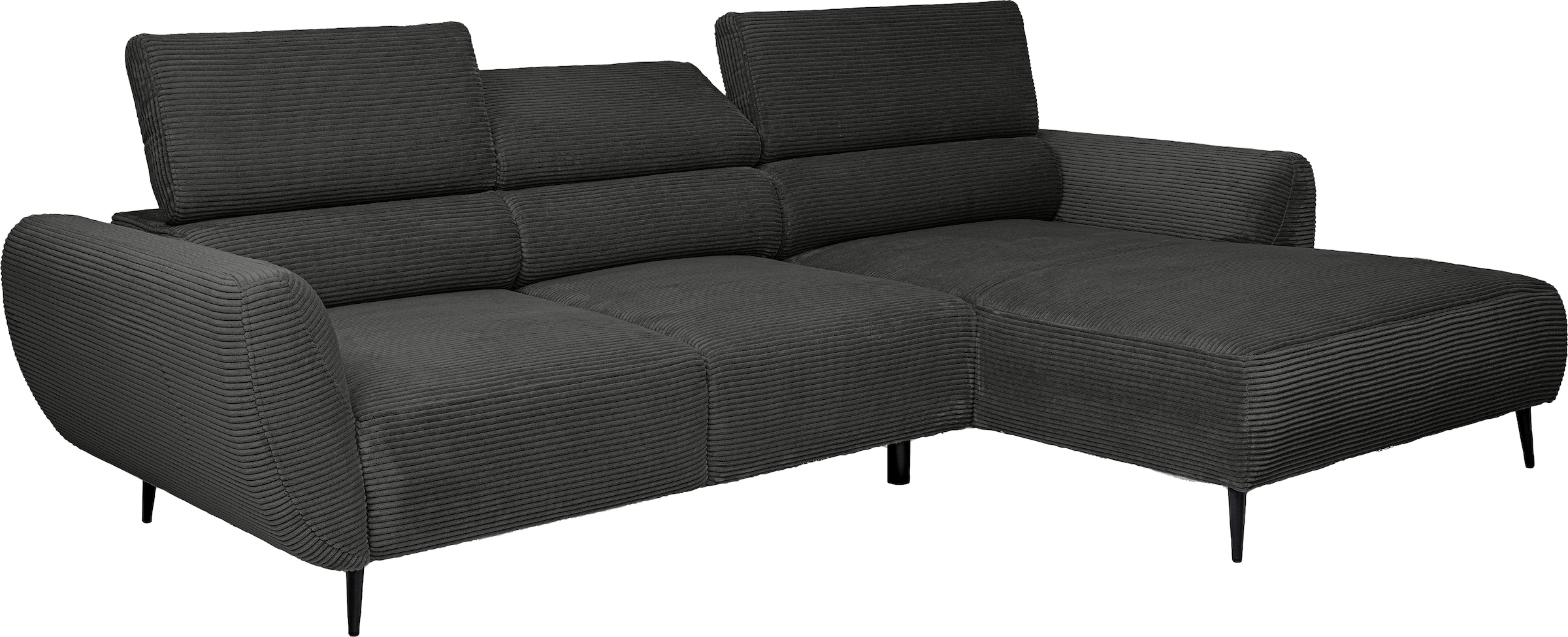 WERK2 Ecksofa »Alisson, mit elektrischer Sitztiefenverstellung, L-Form, Breite 277 cm«, Alisson – flexibler Komfort mit modernem Design und smarten Details.
