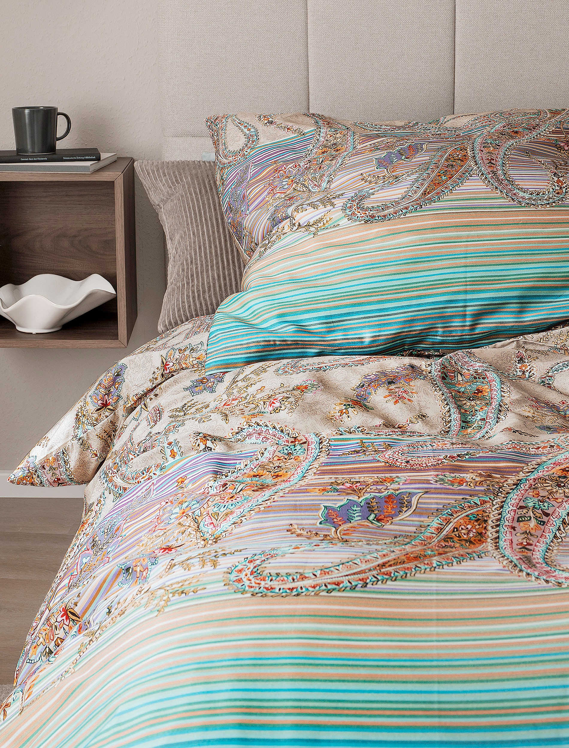 Irisette Bettwäsche »Wave 8794« 2 Mako-Satin, anschmiegsam und atmungsaktiv, Ganzjahresqualität