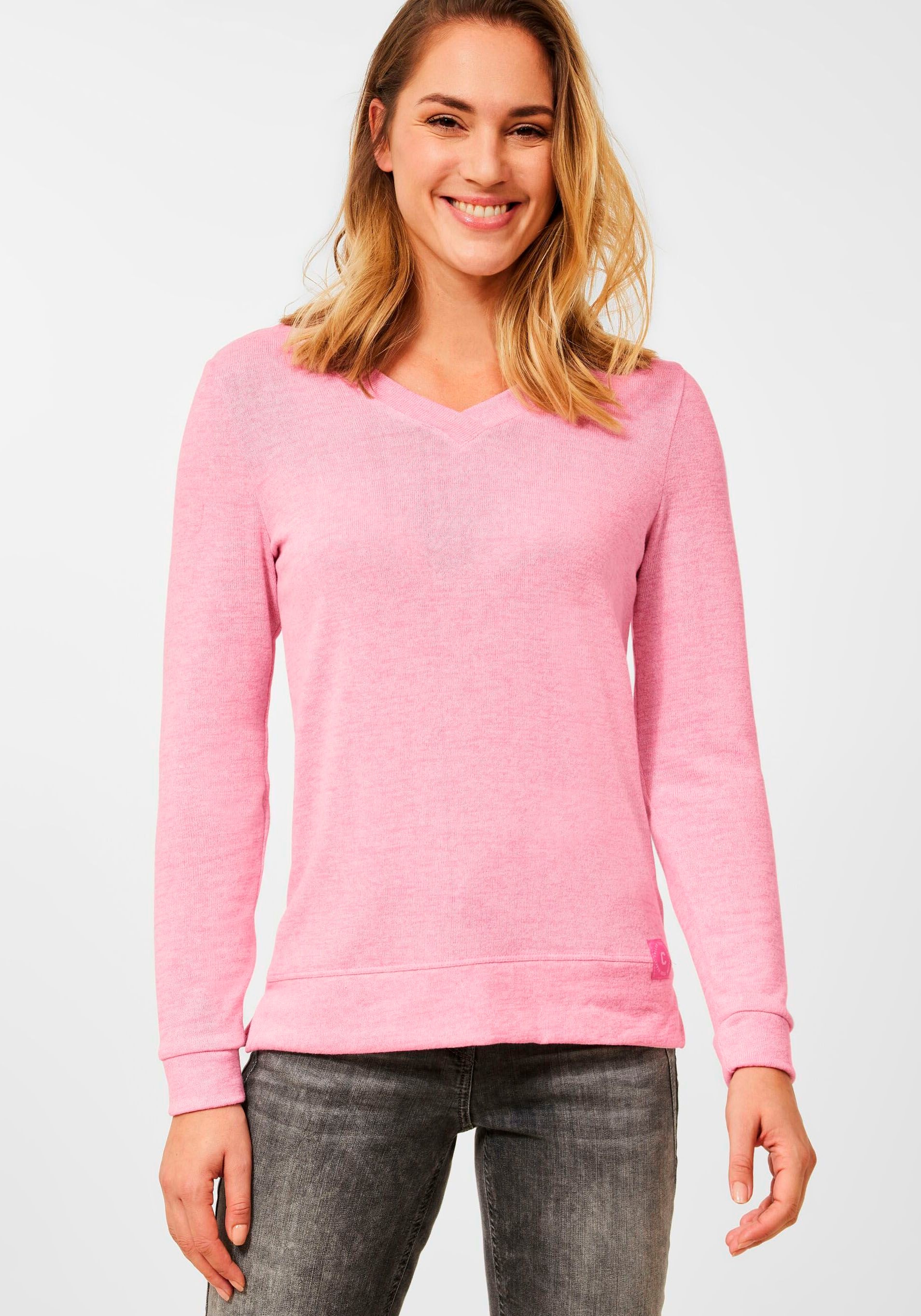 Cecil Strickpullover in melierter Optik