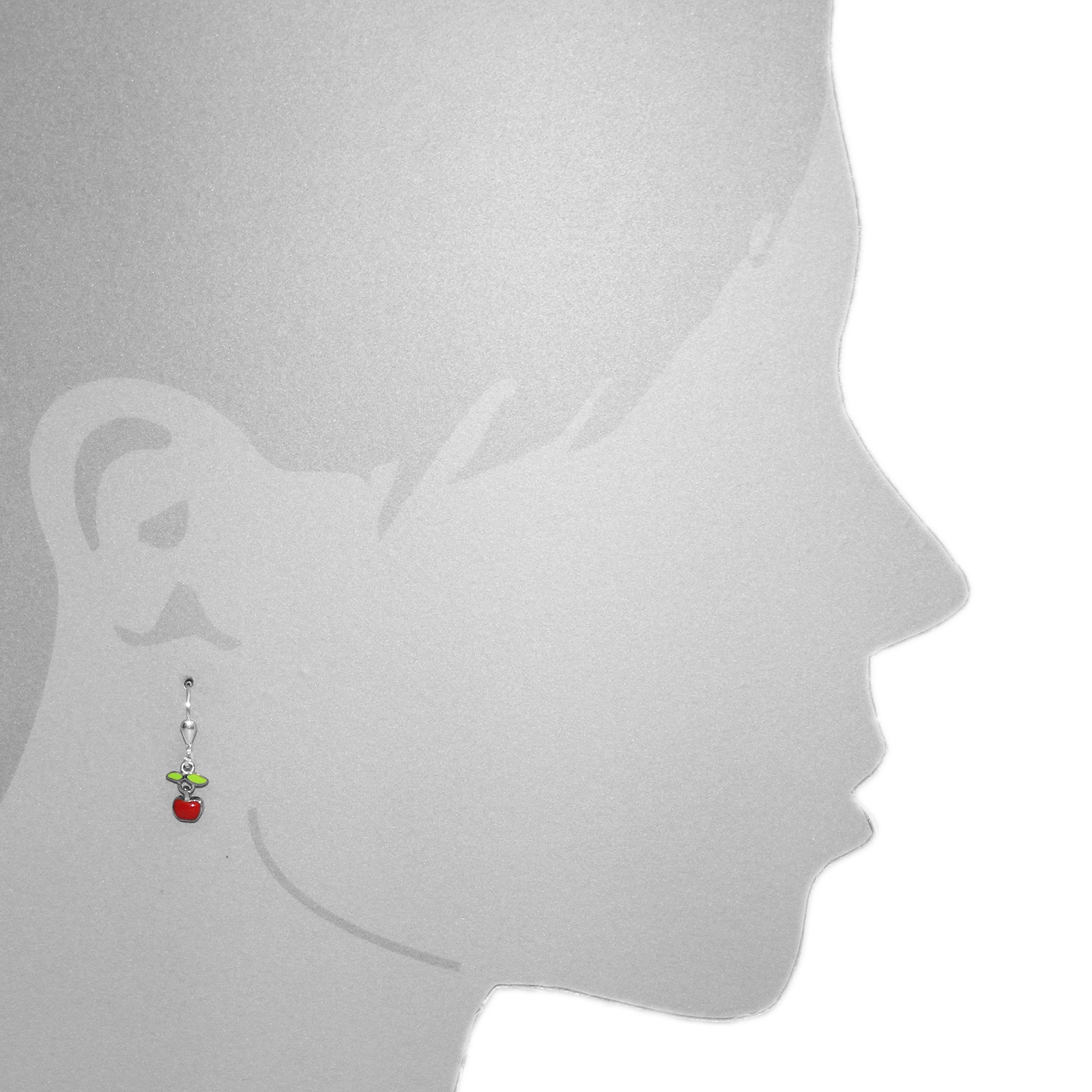 OSTSEE-SCHMUCK Paar Ohrhänger »- Apfel - Silber 925/000 -,«