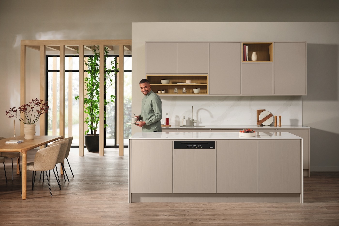 Miele teilintegrierbarer Geschirrspüler »G 5811 SCi Active Plus Obsidianschwarz«, 14 Maßgedecke