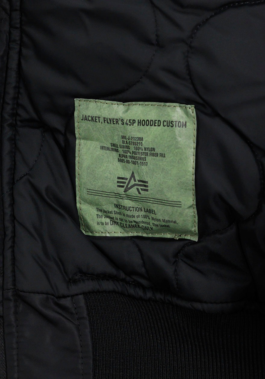 Alpha Industries Bomberjacke »45P Hooded Custom«, mit Kapuze