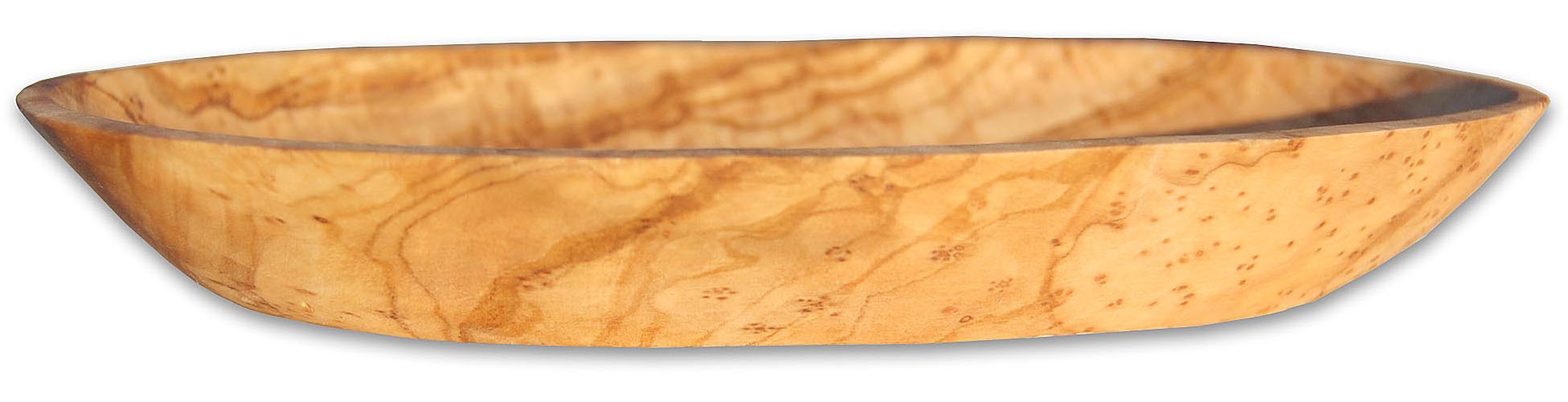 Olivenholz-erleben Dipschale »oval aus edlem naturbelassenem Olivenholz«, 3 tlg., aus Massivholz, Einzigartige Maserung, jede Schale ein Unikat, leichte Reinigung