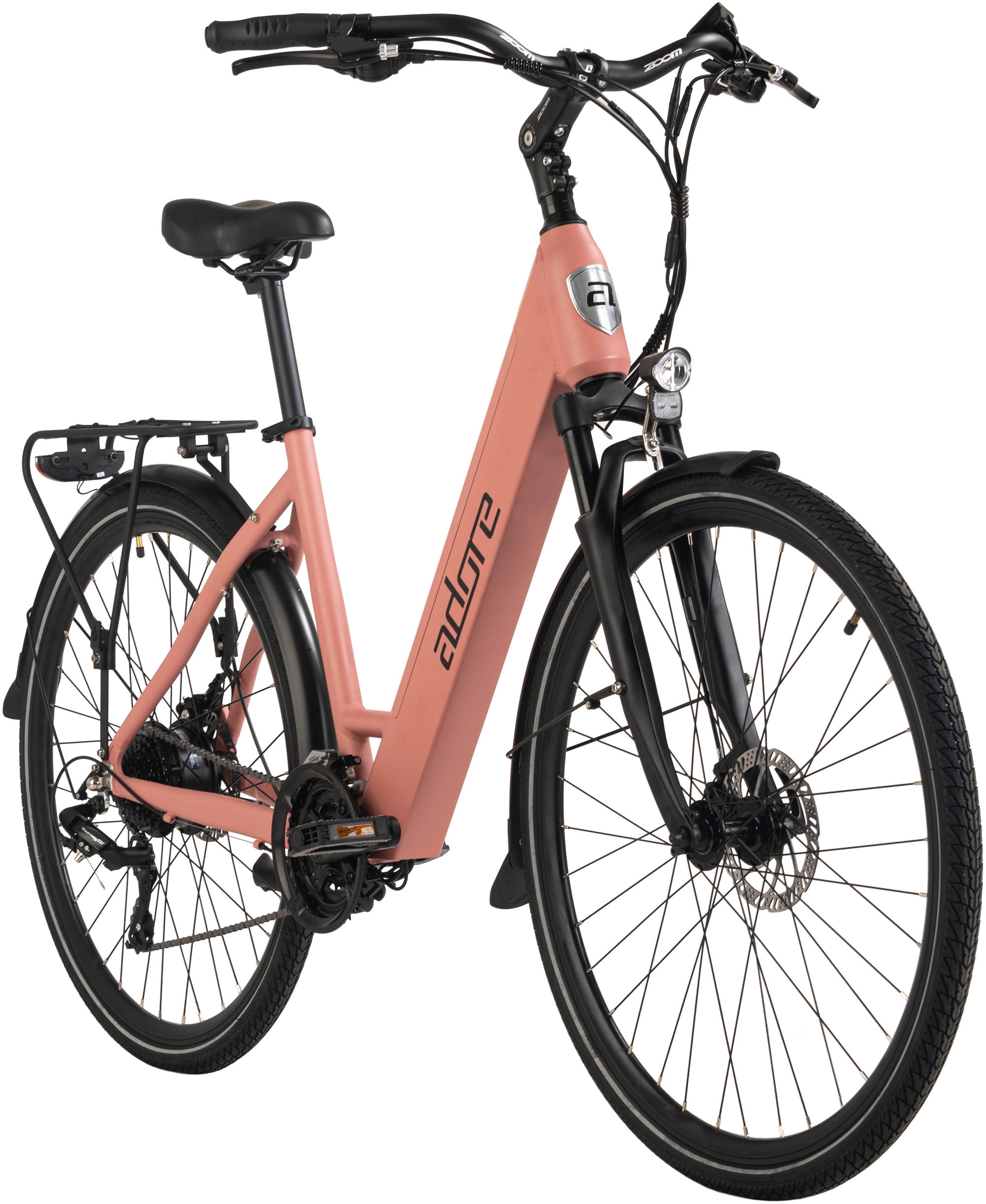 Adore E-Bike »ATR-180«, 24 Gang, Shimano, Tourney, Heckmotor 250 W, Pedelec, Elektrofahrrad für Damen, Trekkingrad