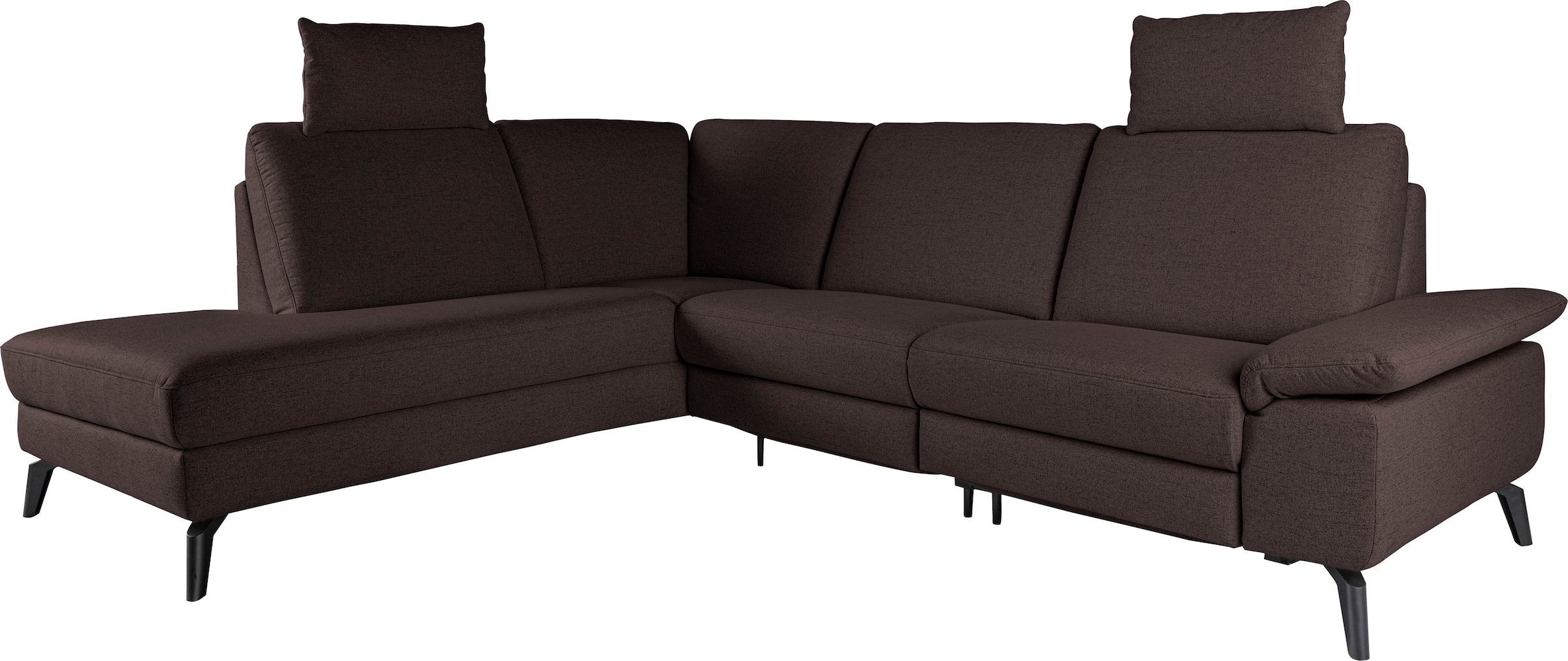 alina Ecksofa, inkl. Kopfstützen, wahlweise mit Relaxfunktion, Breite: 267 cm