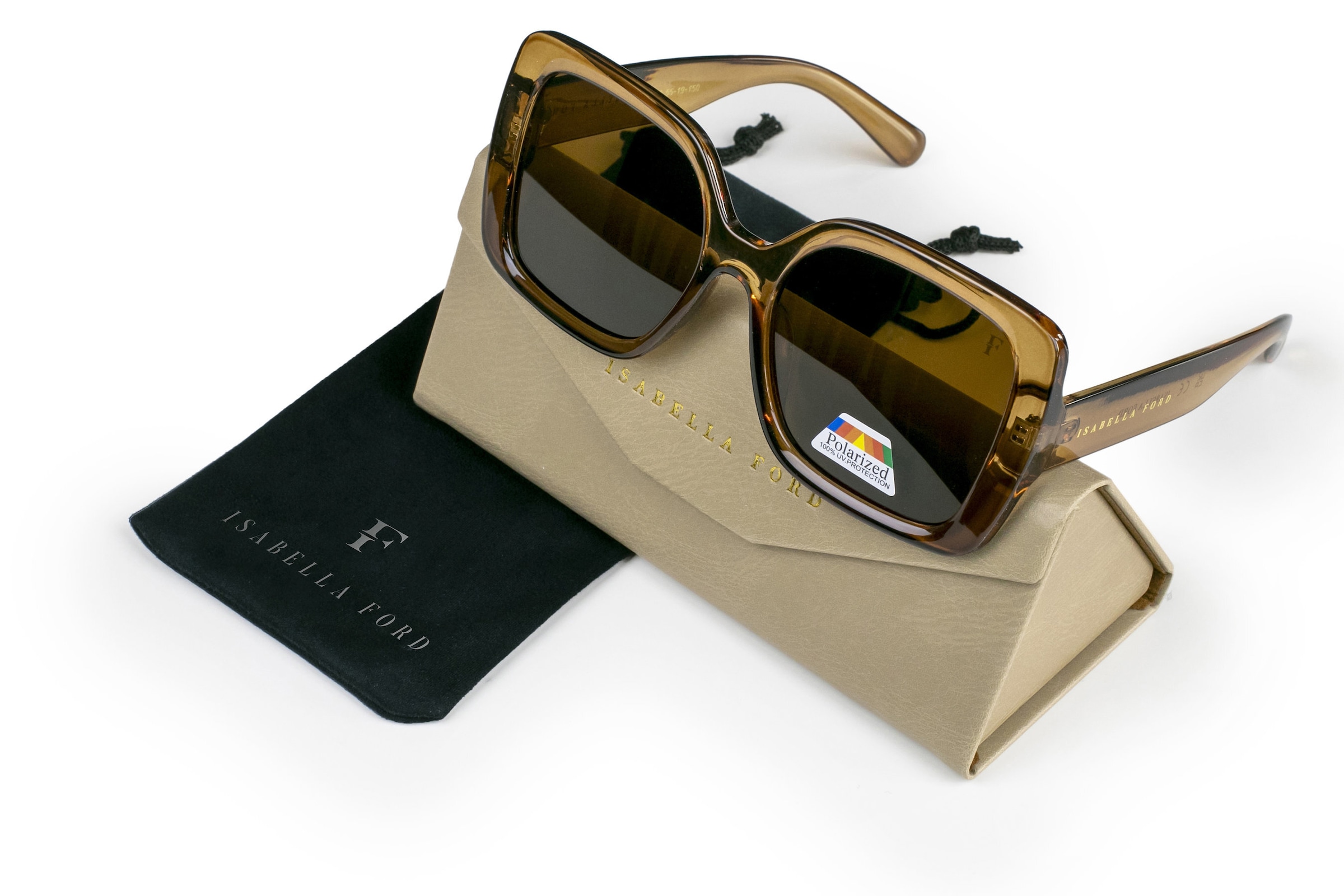 ISABELLA FORD Sonnenbrille »FA14-02« Glas 0,74 mm, polarisierte Gläser, UV400, CAT3.0