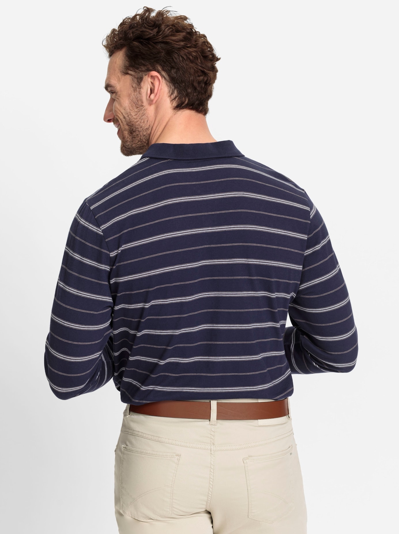 Marco Donati Poloshirt »Langarm-Poloshirt«, (1 tlg.)