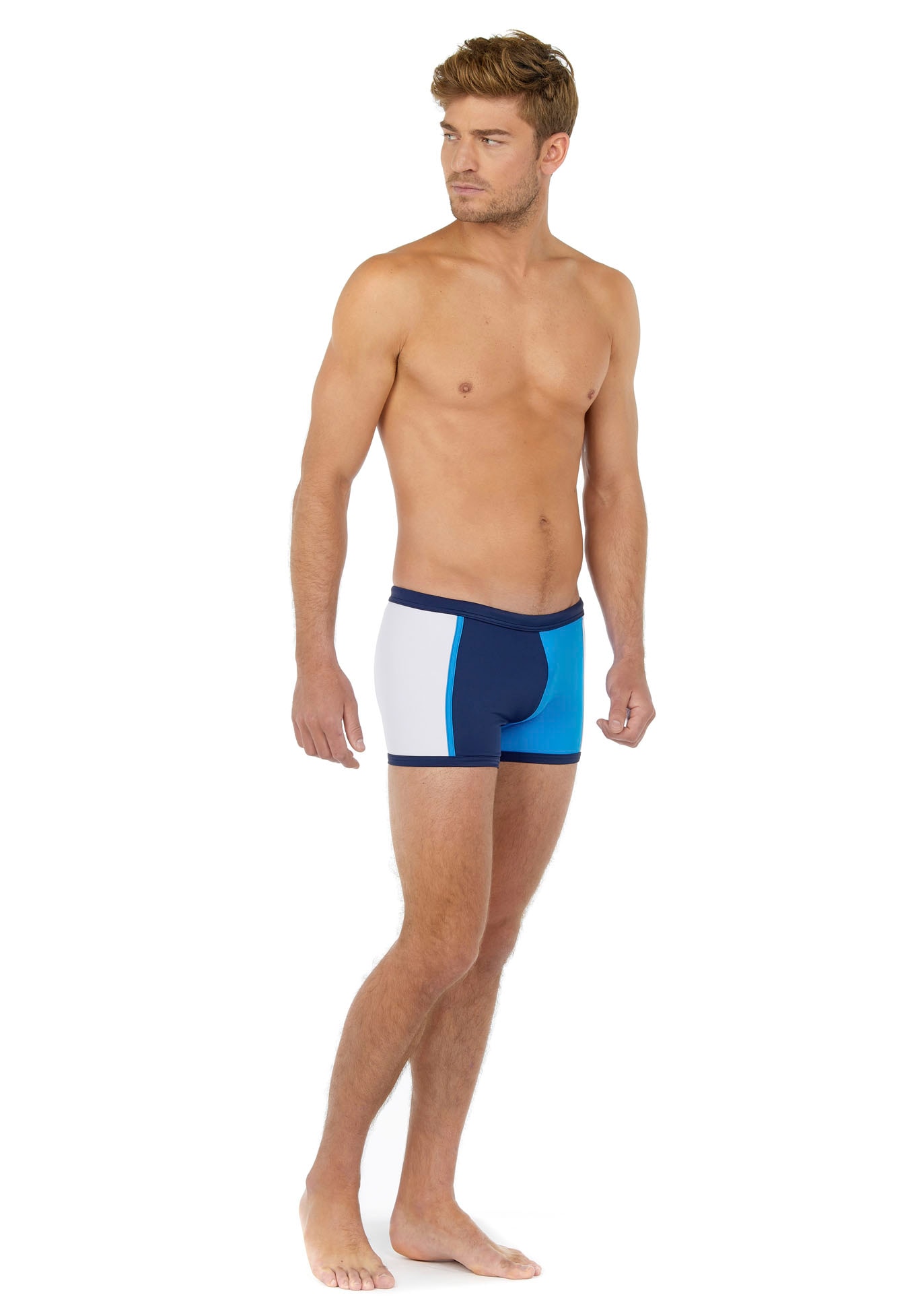 Hom Boxer-Badehose, mit kontrastfarbenen Einsätzen