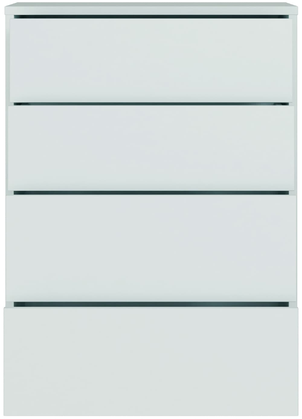 FORTE Kommode »Alice Springs, Kommode 4 Schubkästen B/H/T 74,5/99,1/34,9 cm« Schubkästen mit Vollauszug, Grifflos, Push to open