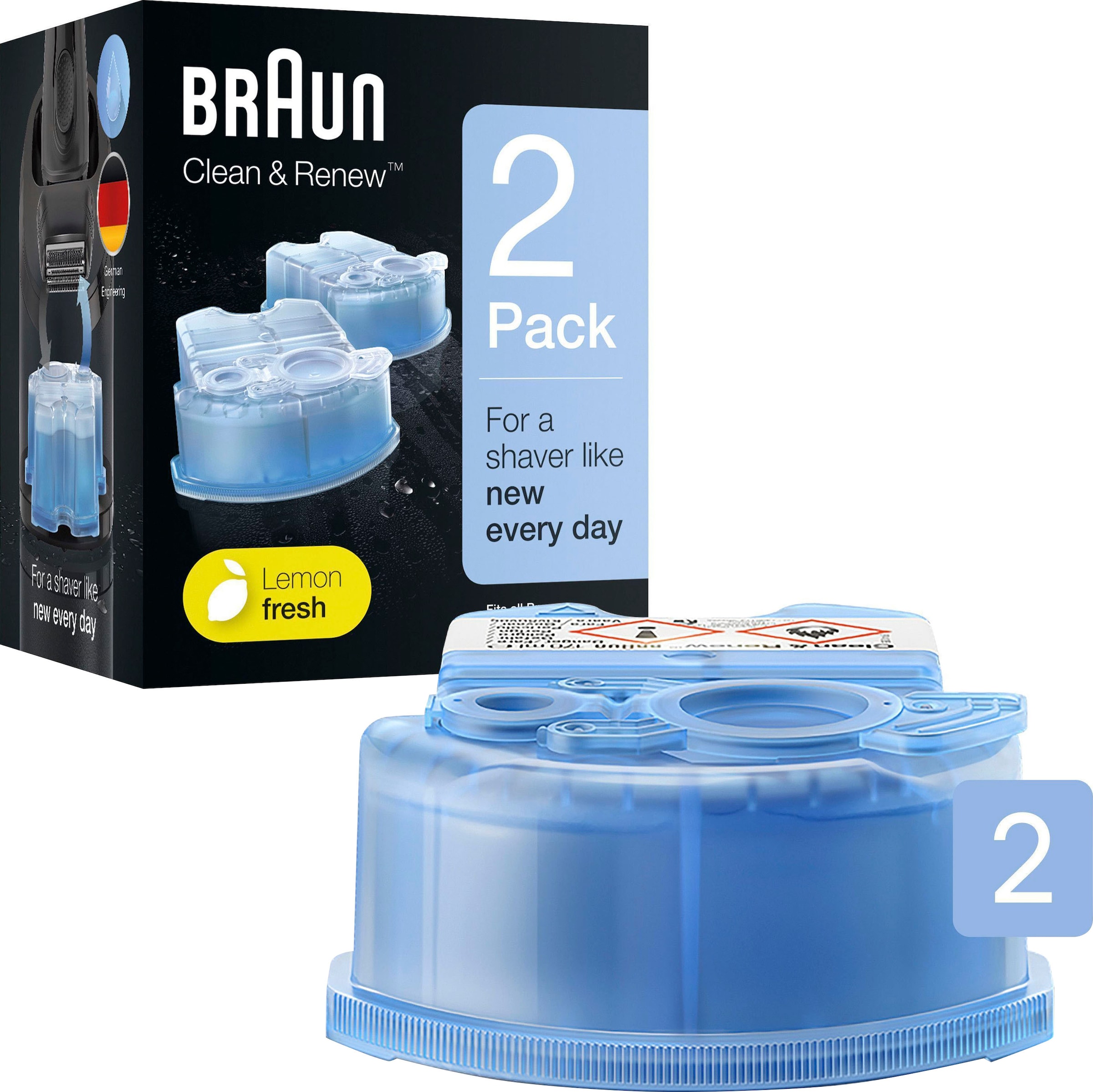Braun Clean&Renew - Reinigungskartuschen für Rasierer 6 St.