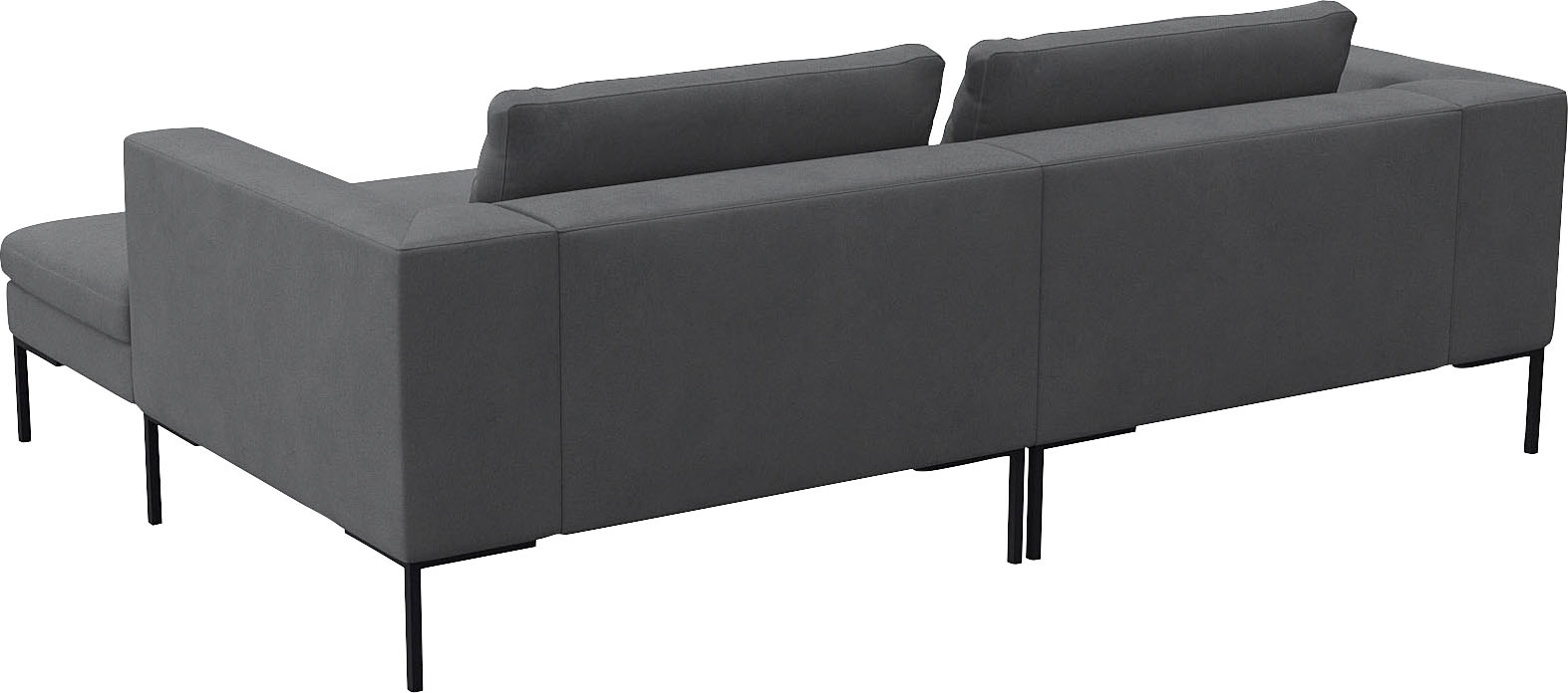 FLEXLUX Ecksofa »Loano, superbequemer Sitzkomfort durch Kaltschaum im Sitz, L-Form«, modernes Sofa, frei im Raum stellbar, lose Kissen, hoher Fuß