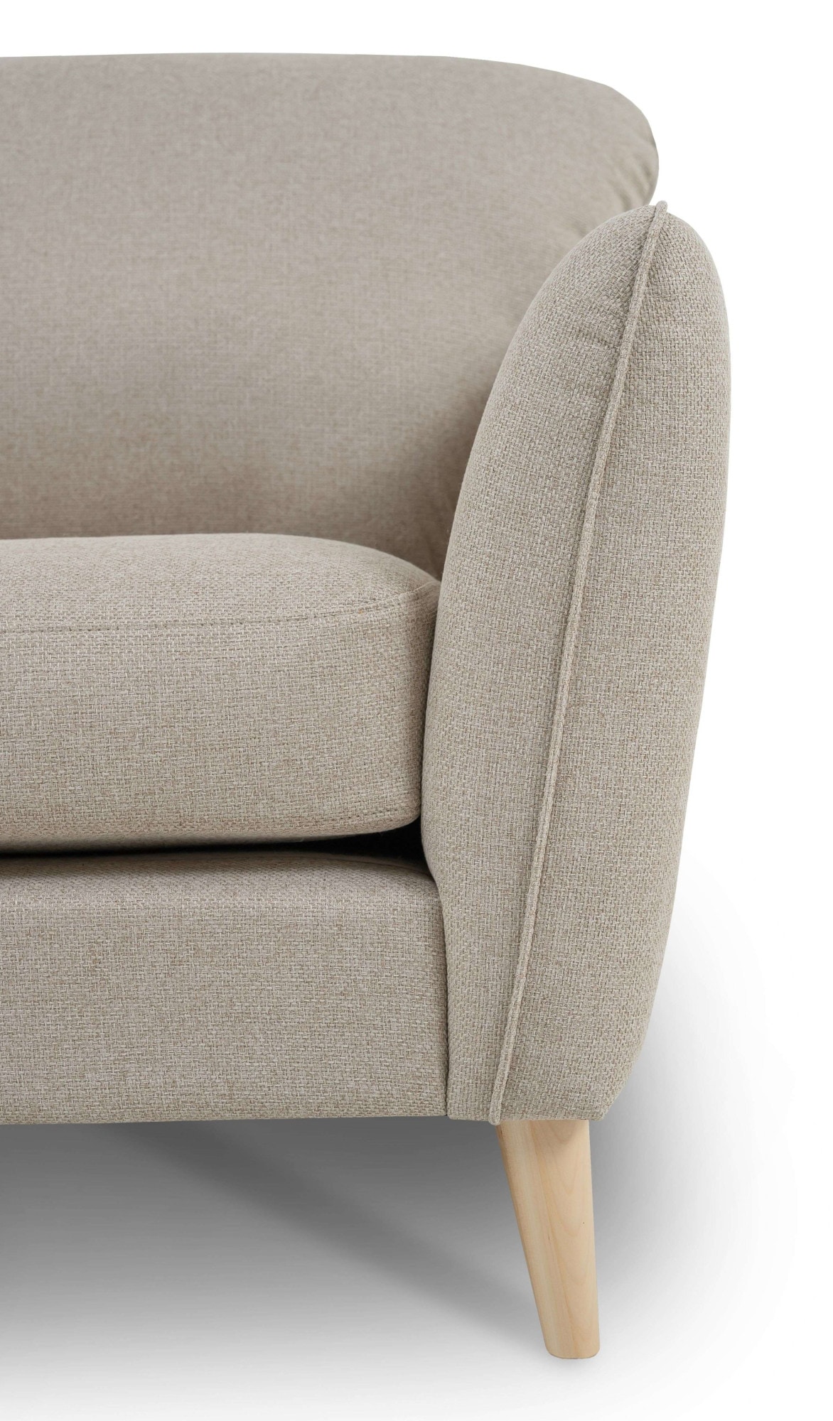 Home affaire Ecksofa »MARSEILLE 278/202 cm, L-Form, Ottom. rechts/links, verschiedene Bezüge«, Massivholzbeine Eiche, Landhausstil, Wellenunterfederung