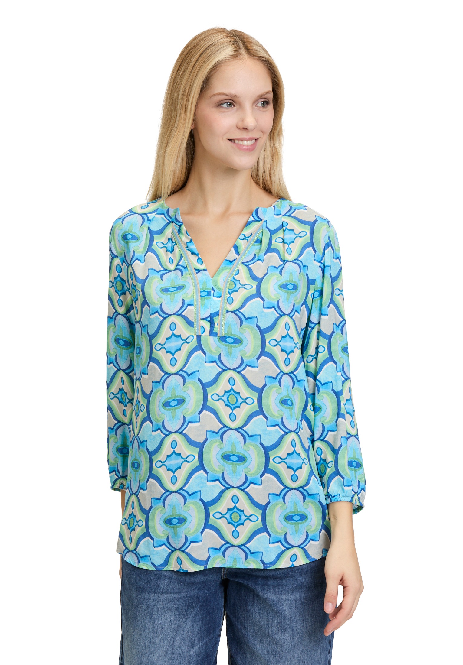 Cartoon Klassische Bluse »Casual-Bluse mit Muster«