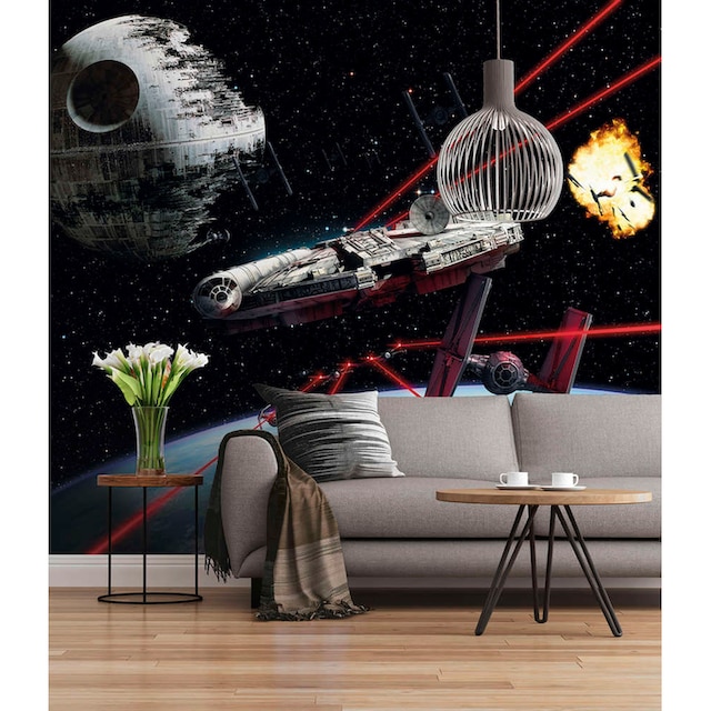 Komar Fototapete »Star Wars Millennium Falcon«, 368x254 cm (Breite x Höhe)  online kaufen | mit 3 Jahren XXL Garantie
