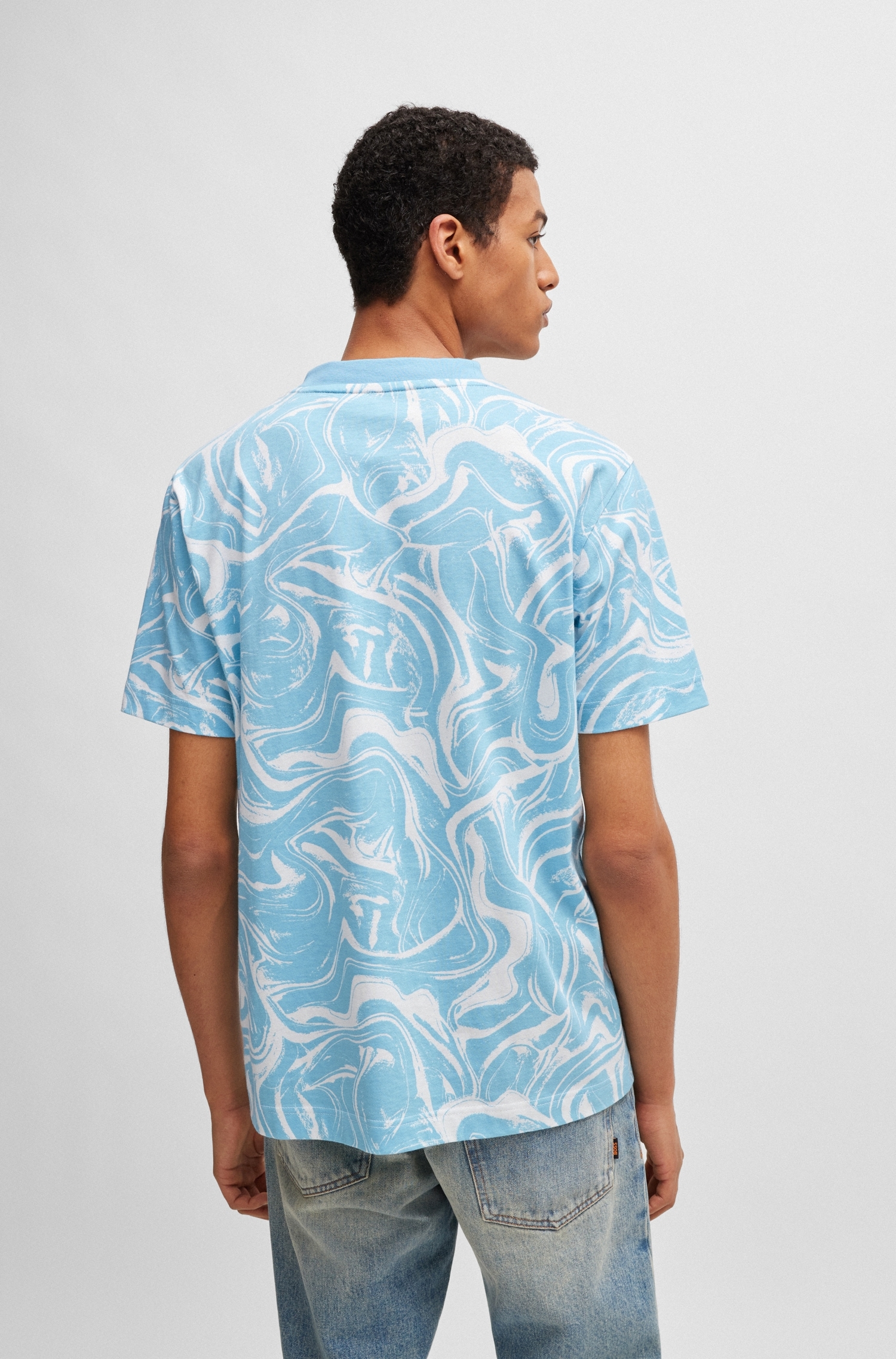 BOSS ORANGE T-Shirt »Te_Ocean«, mit Rundhalsausschnitt