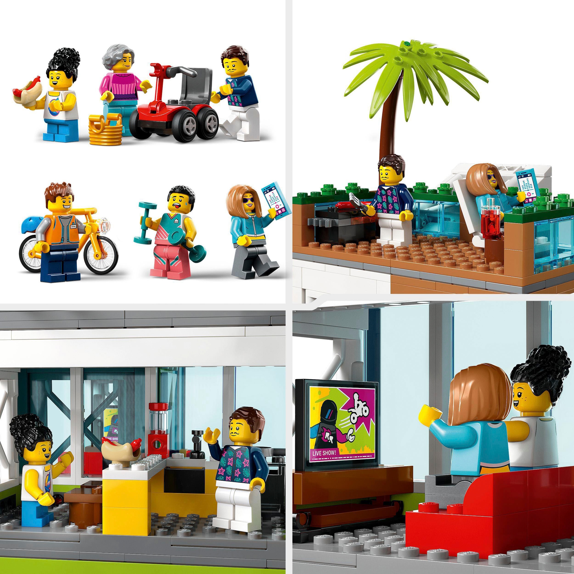 LEGO® Konstruktionsspielsteine »Appartementhaus (60365), LEGO® City«, (688 St.), Made in Europe