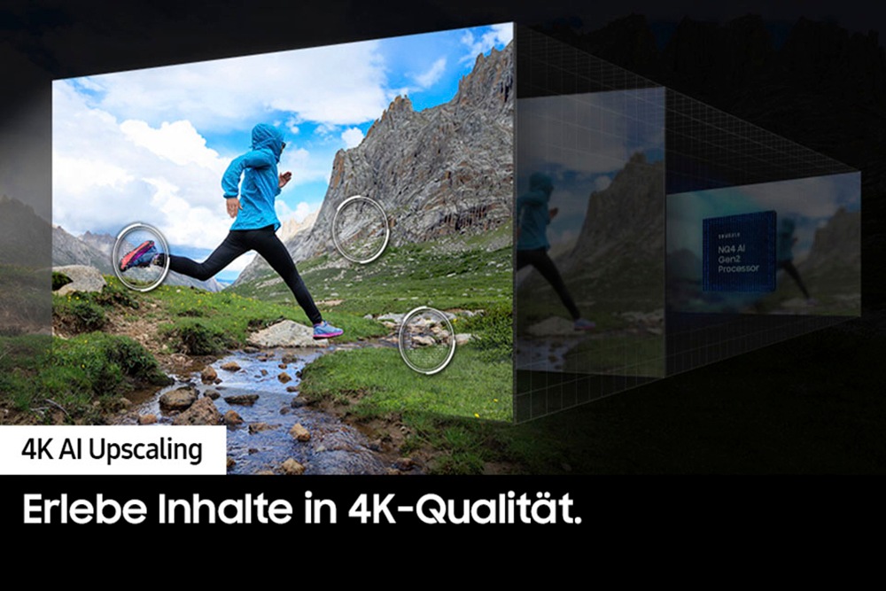 Samsung QLED Mini LED-Fernseher »GQ65QN85DBT«, 4K Ultra HD, Smart-TV, Neural Quantum 4K AI Gen2 Prozessor, Gaming Hub, bis zu 120Hz
