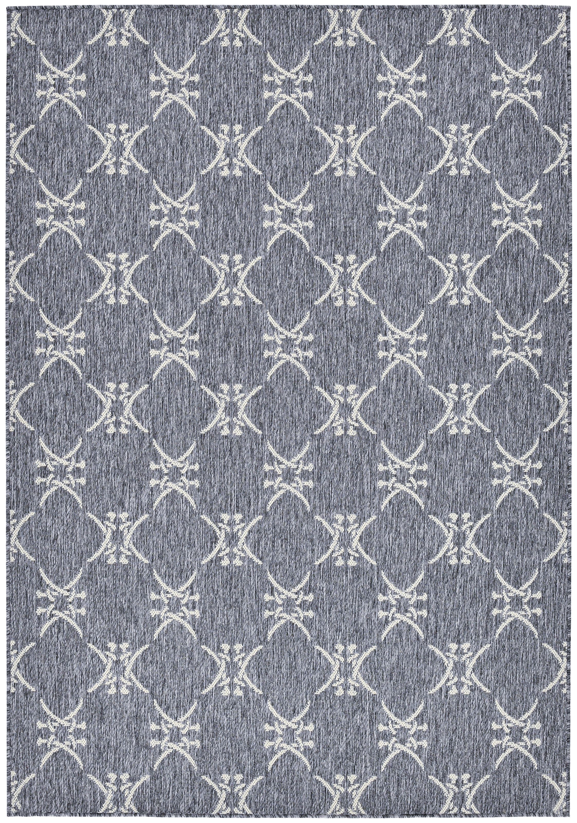 Sansibar Teppich »Nordsee Beach SA-034« rechteckig 5 mm Höhe modernes Design, Motiv: gekreuzte Säbel, In- und Outdoor geeignet