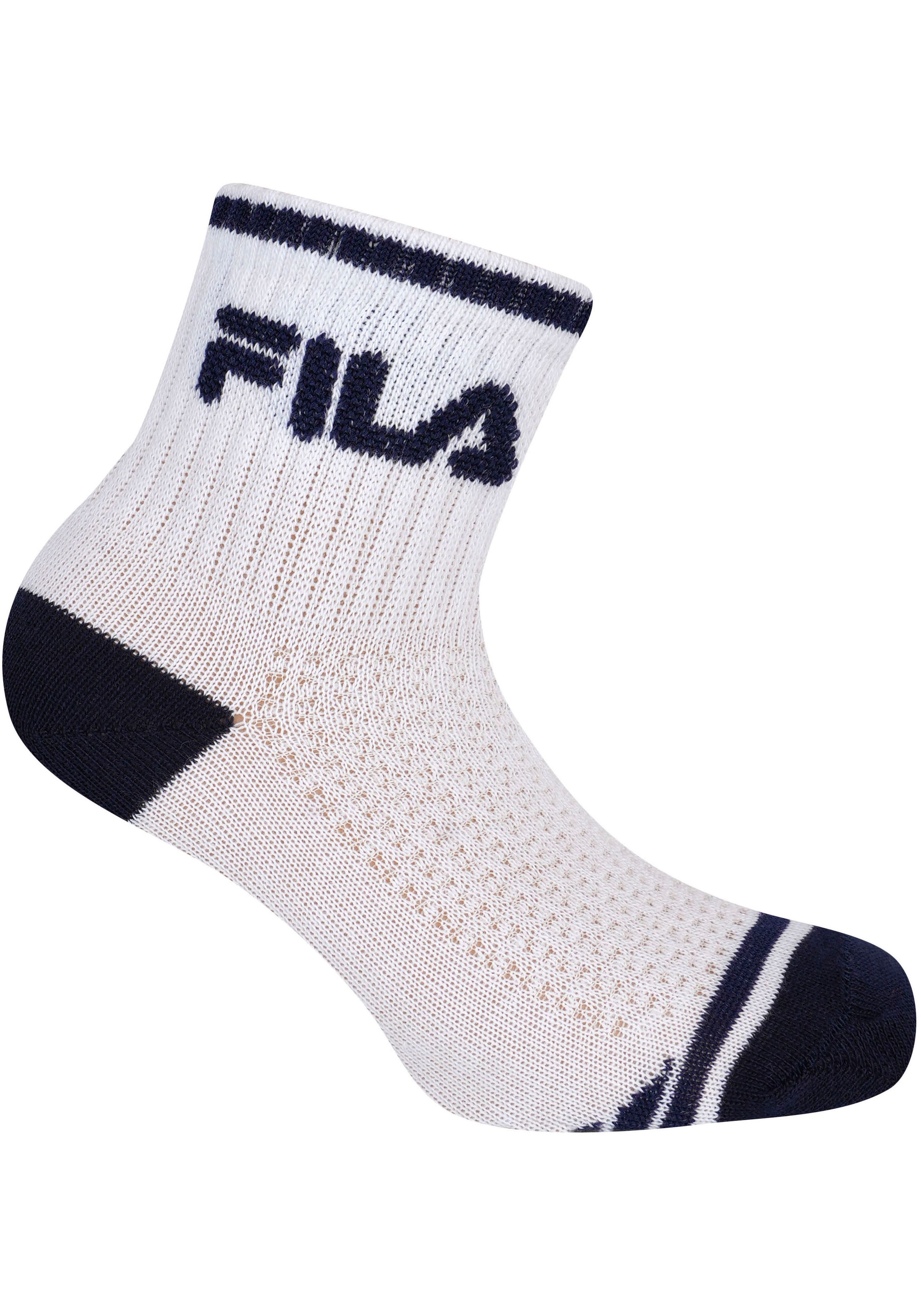 Fila Kurzsocken »JUNIOR BOY QUARTER SOCKS«, (6 Paar), mit verstärkter Ferse und Spitze
