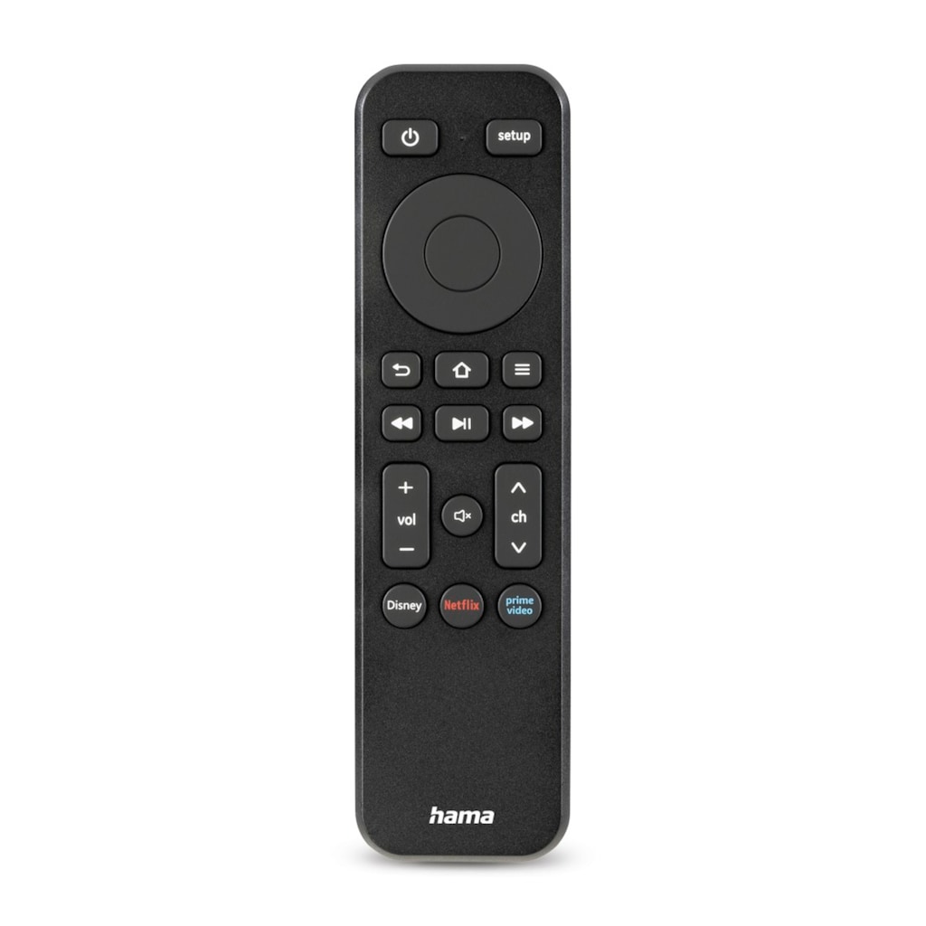 Hama Universal-Fernbedienung »Universal Infarot Fernbedienung für TV, Smart TV, SAT Geräte, schwarz«, 2-in-1