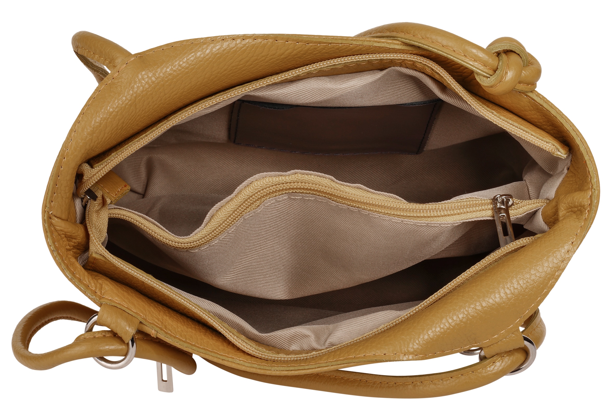 Cluty Cityrucksack, echt Leder, Made in Italy