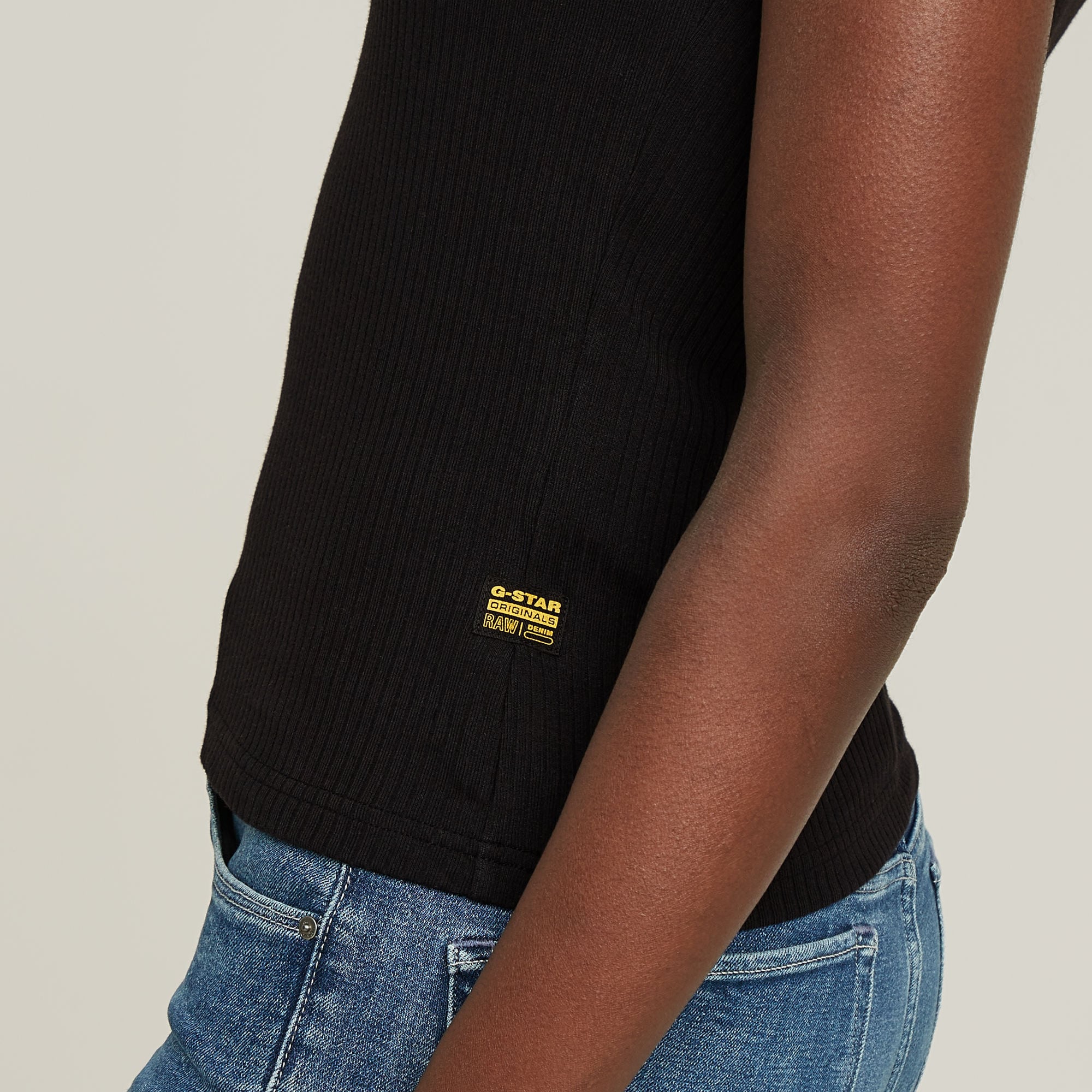 G-STAR Tanktop »Slim Rib Tank«, mit Markenschriftzug auf der Brust