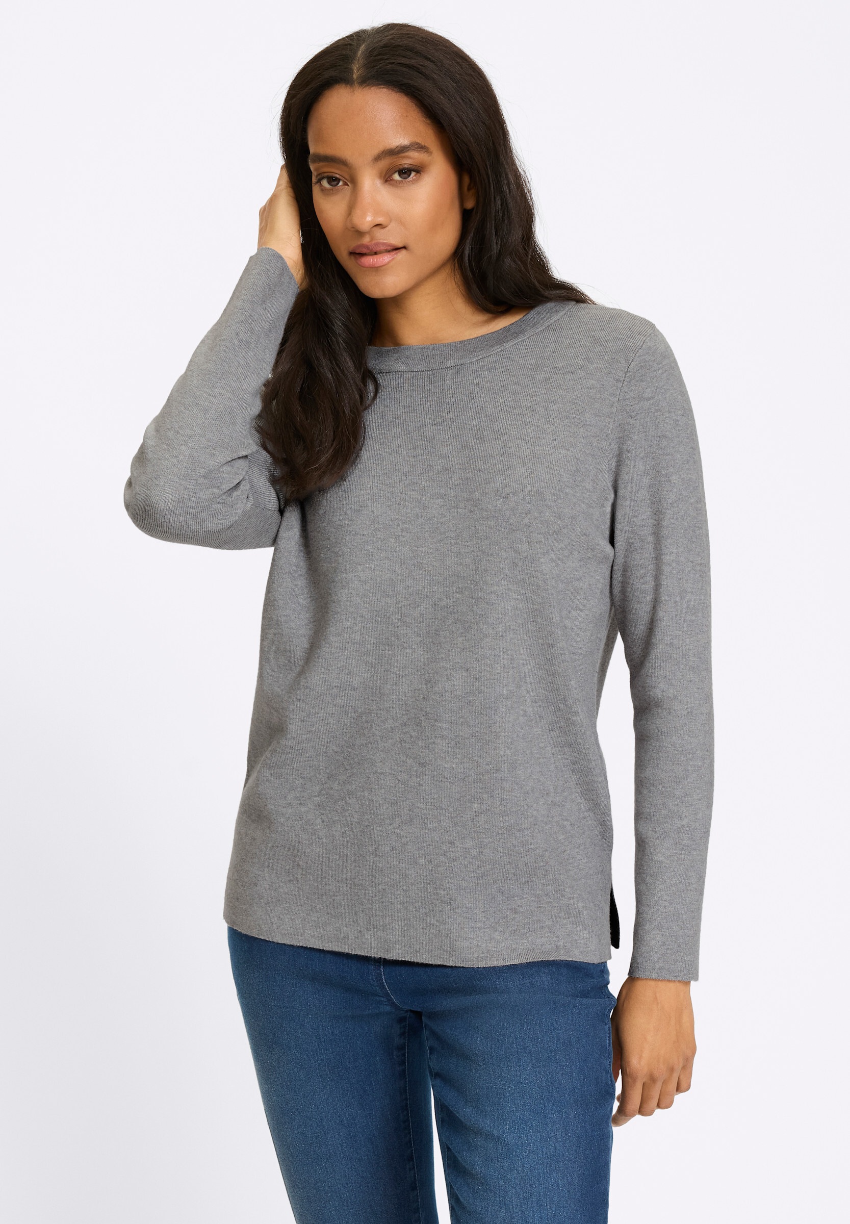 heine Strickpullover »Pullover Pullover mit Seitenschlitzen«