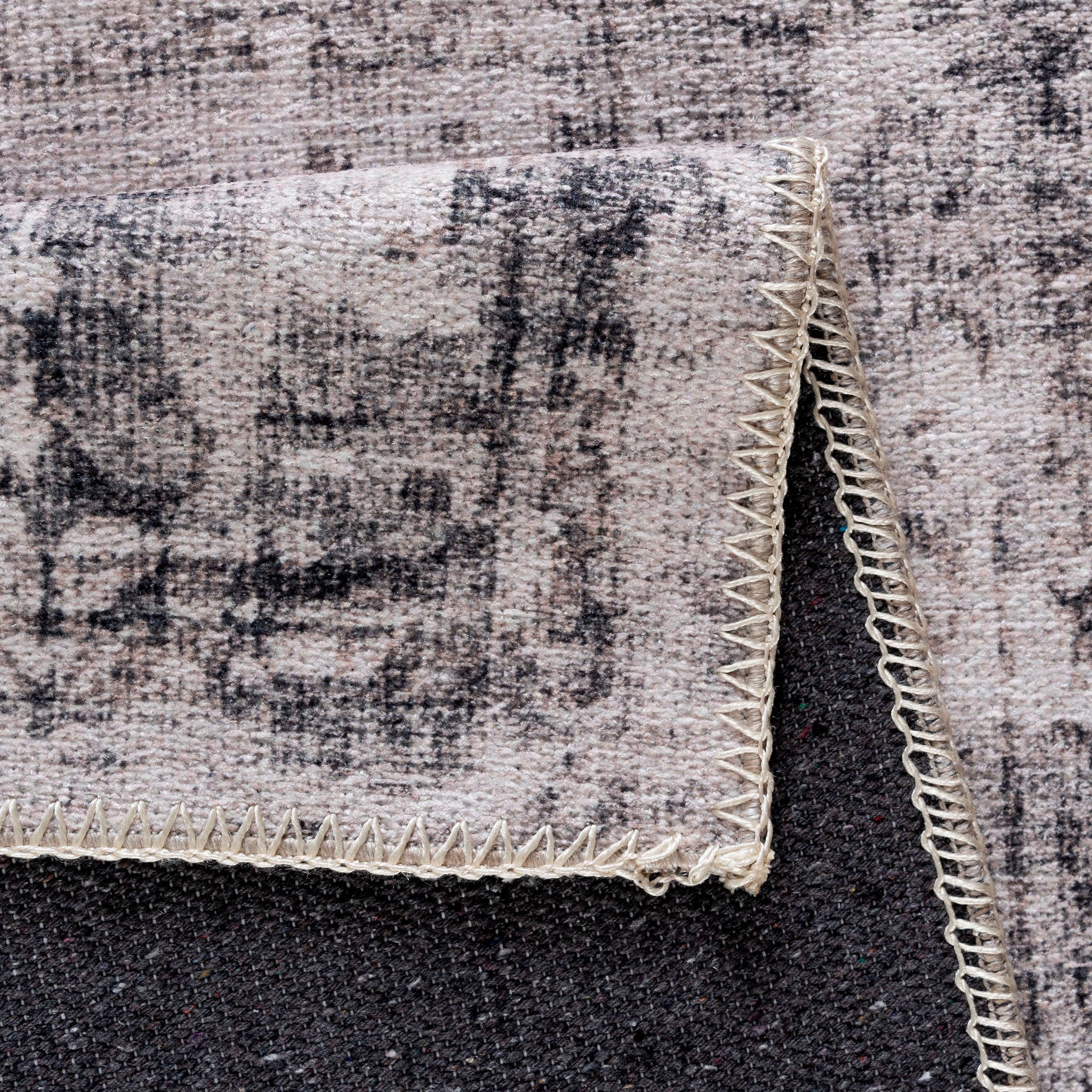 Sehrazat Teppich »Vintage 3510«, rechteckig, 4 mm Höhe, Kurzflor, waschbar, Chenille mit Baumwolle, Wohnzimmer
