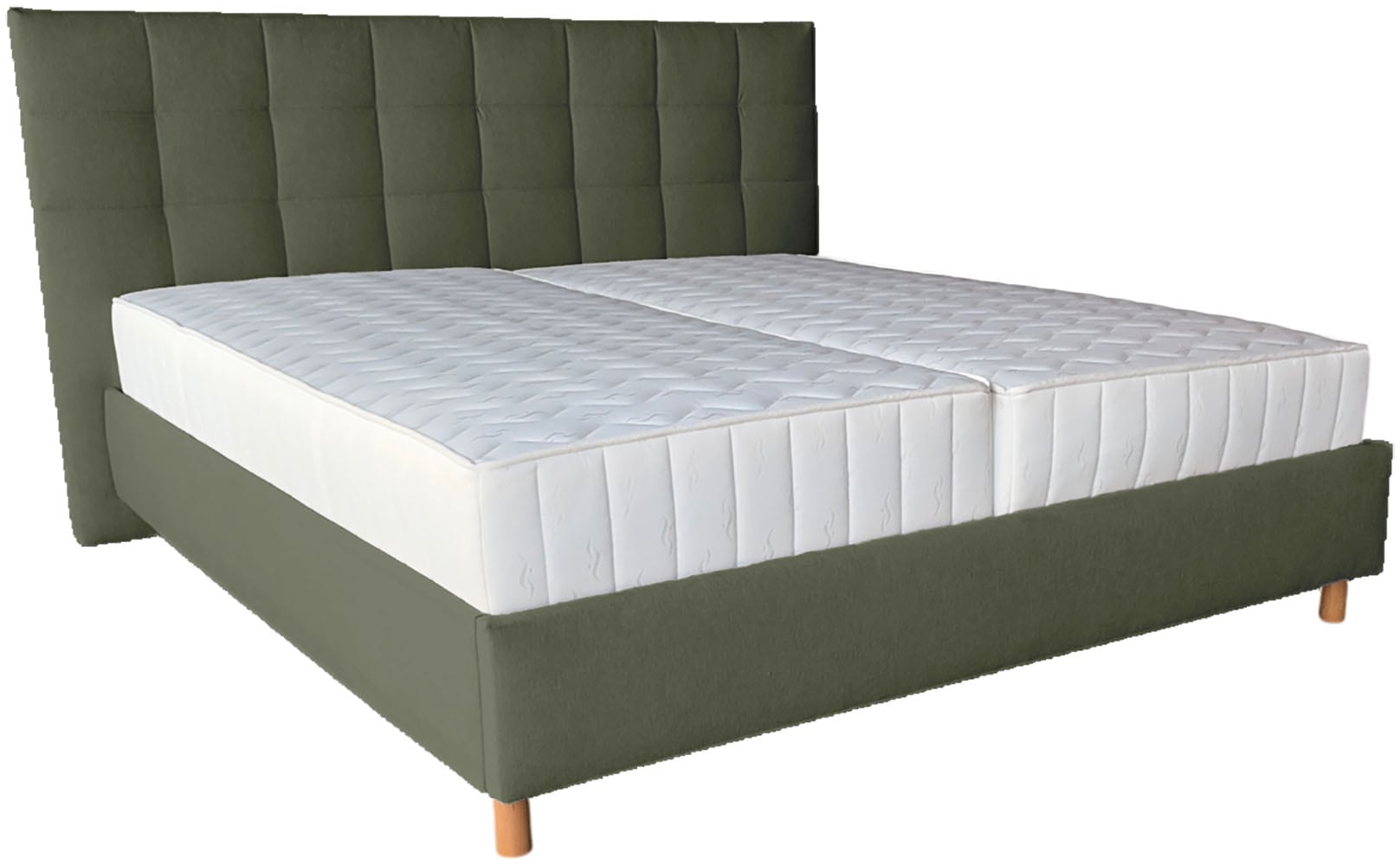 COLLECTION AB Polsterbett »CLASSIC Scandi erhältlich in der Breite 180x200cm« 3 Varianten: Rahmen, Rahmen + Rost oder Komplett-Set mit King-Matratze