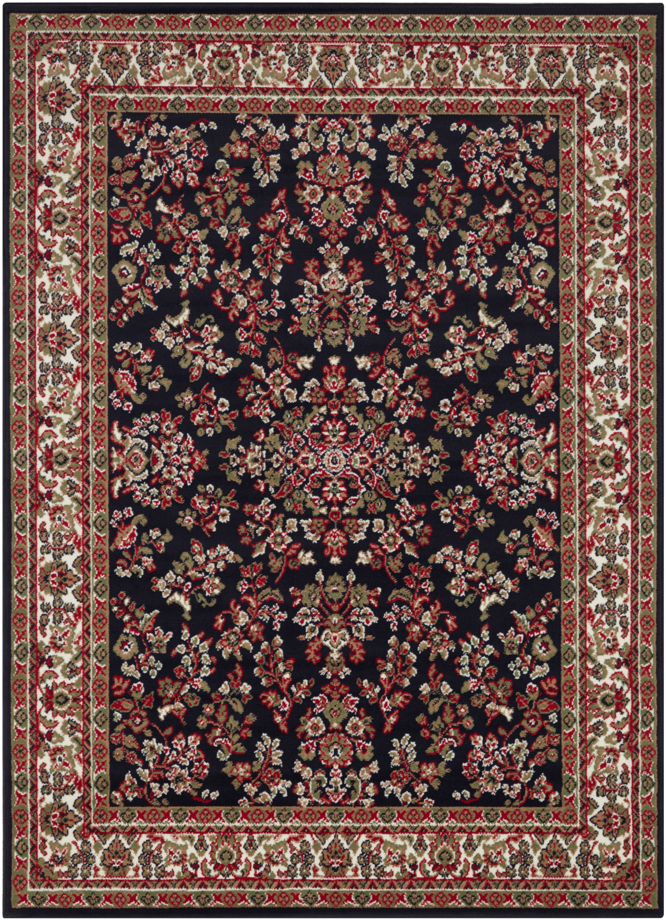 my home Teppich »Halton«, rechteckig, 8 mm Höhe, Kurzflor, Orient-Optik, mit Bordüre, Läufer, pflegeleicht, gekettelt