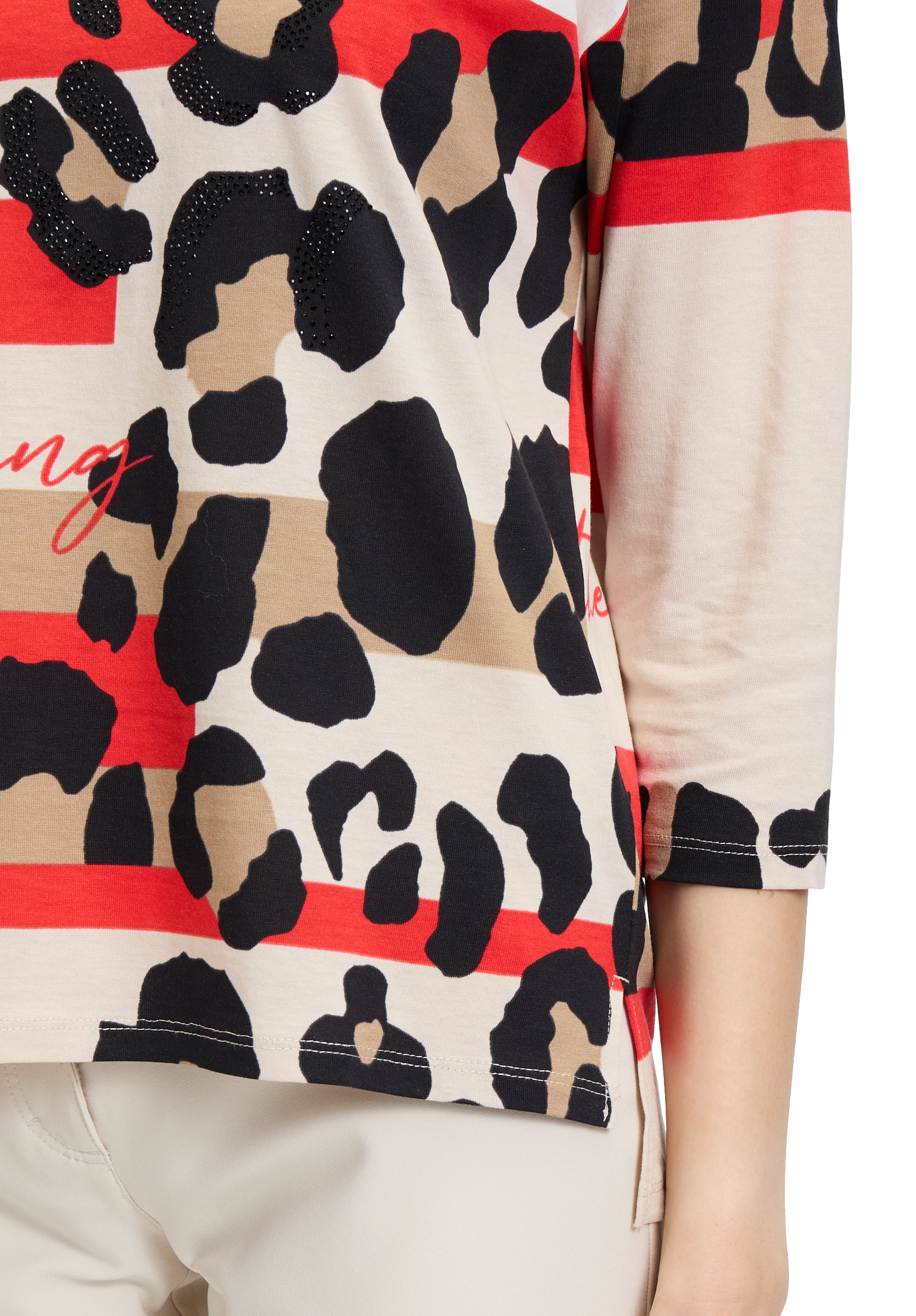 Betty Barclay Kurzarmshirt »Printshirt mit Seitenschlitzen«