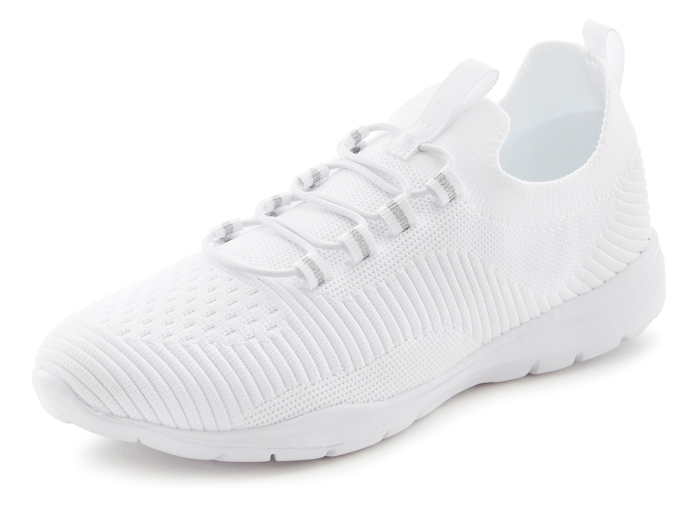 Vivance Sneaker »Freizeitschuh, Halbschuh,«, superleicht, zum Reinschlüpfen mit elastischen Schnürbändern VEGAN