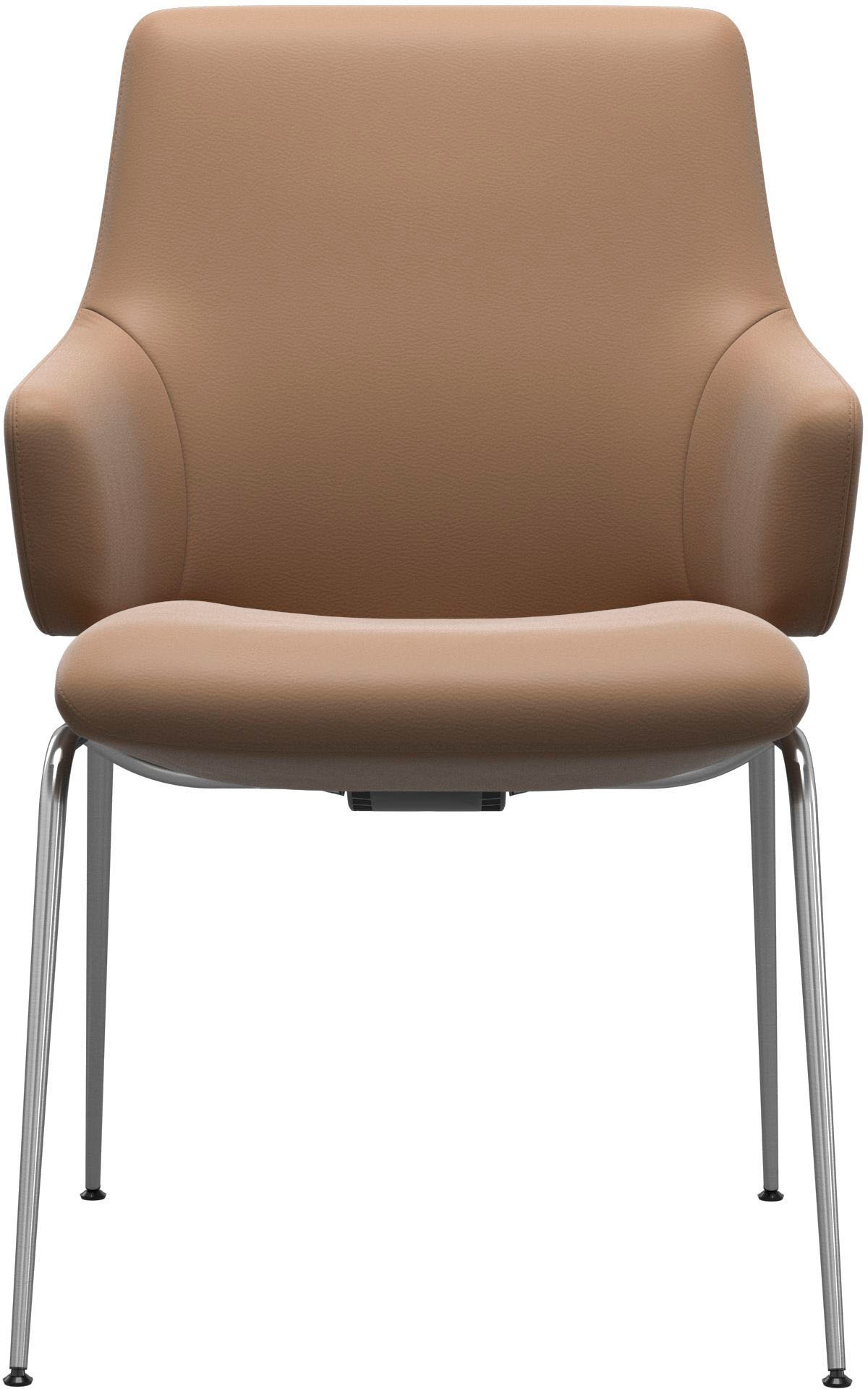 Stressless® Polsterstuhl »Laurel«, Leder PALOMA, Low Back mit Armlehne, Größe L, mit Beinen aus Stahl in Chrom glänzend