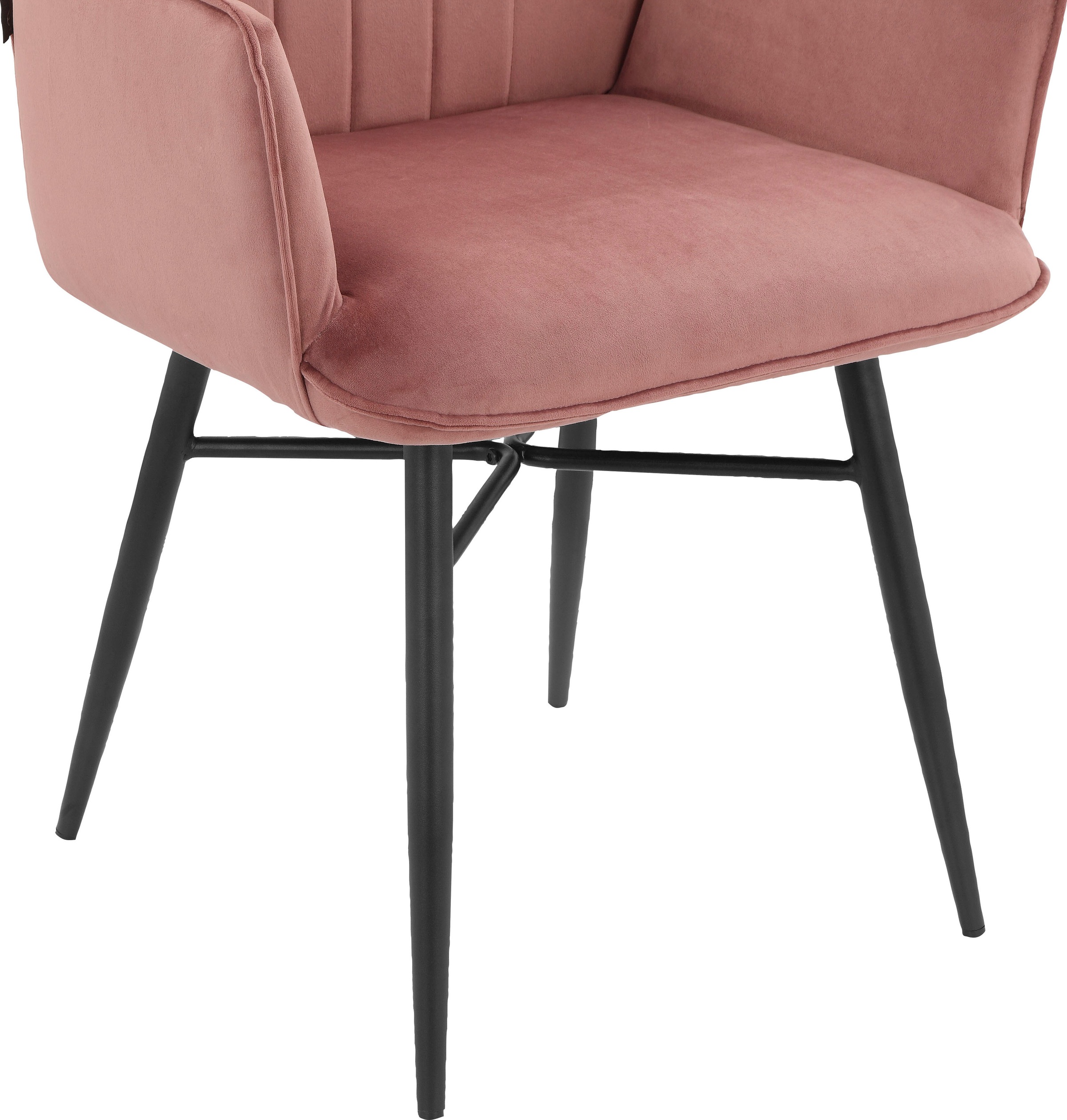 Leonique Esszimmerstuhl »Hrodwyn« () 2 Stk.Sitz gepolstert, mit horizontale Nähten am Rücken, Sitzhöhe 52 cm