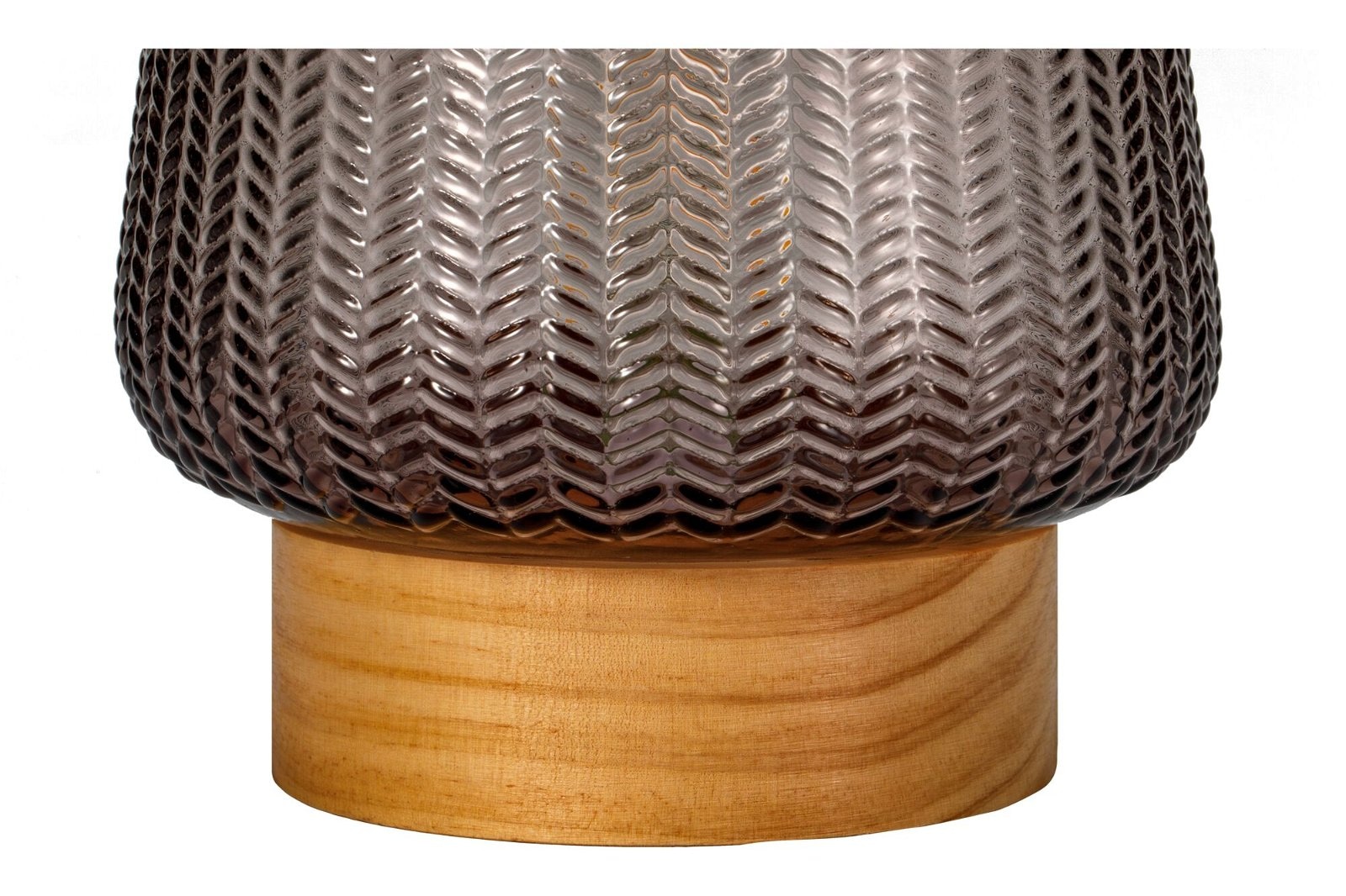 Pauleen LED Tischleuchte »Fancy Glamour mobile Taupe Glas/Holz«, 1 flammig, Leuchtmittel E27 | Leuchtmittel wechselbar, E27, Timer Batterie
