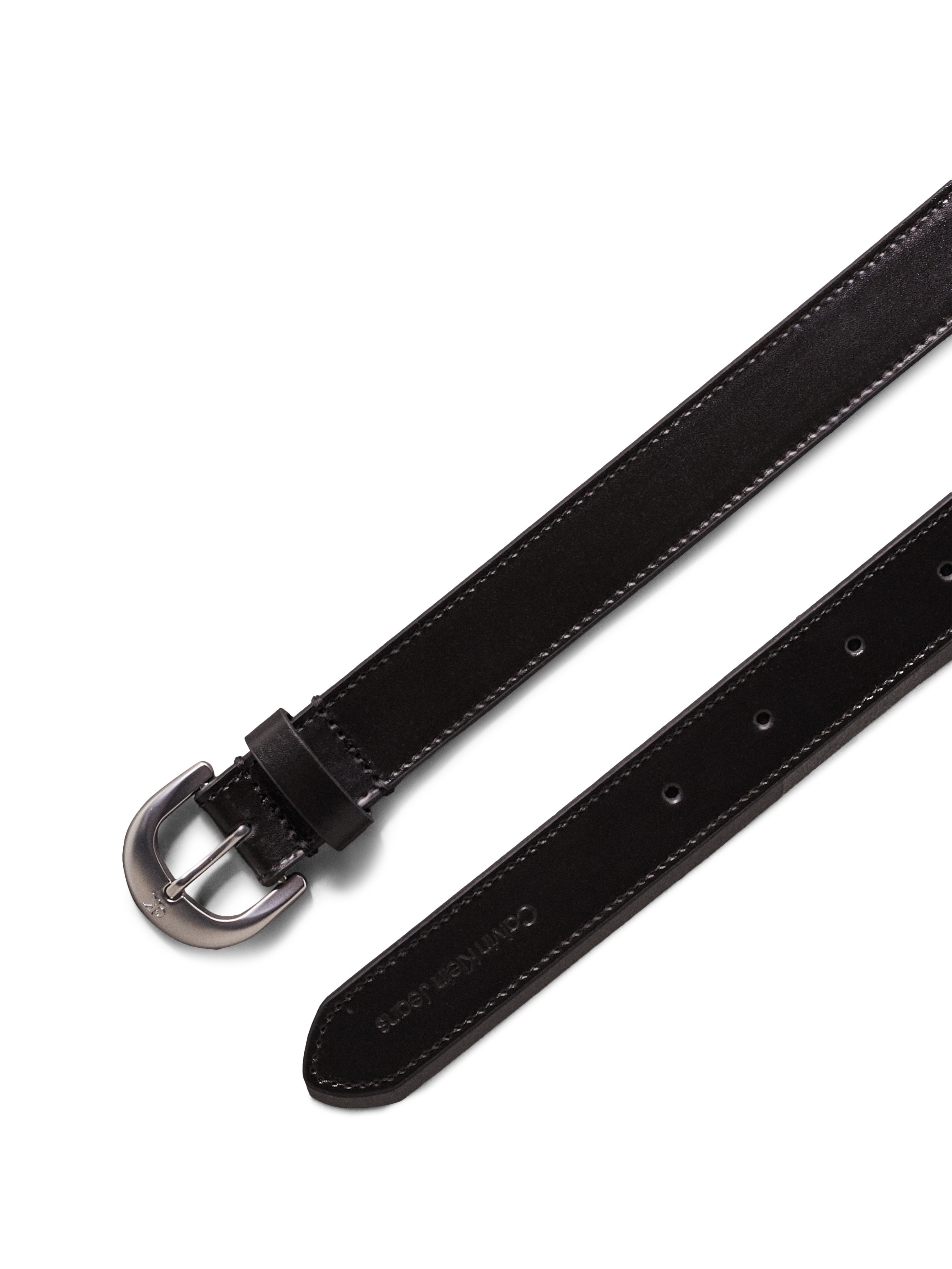 Calvin Klein Jeans Ledergürtel »CLASSIC ROUND LTHR BELT 25MM«, mit Logoprägung