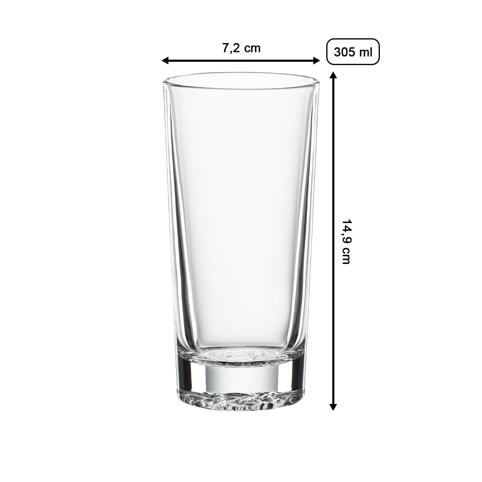 SPIEGELAU Longdrinkglas »Longdrinkgläser Lounge 2.0 305 ml 4er Set transparent«