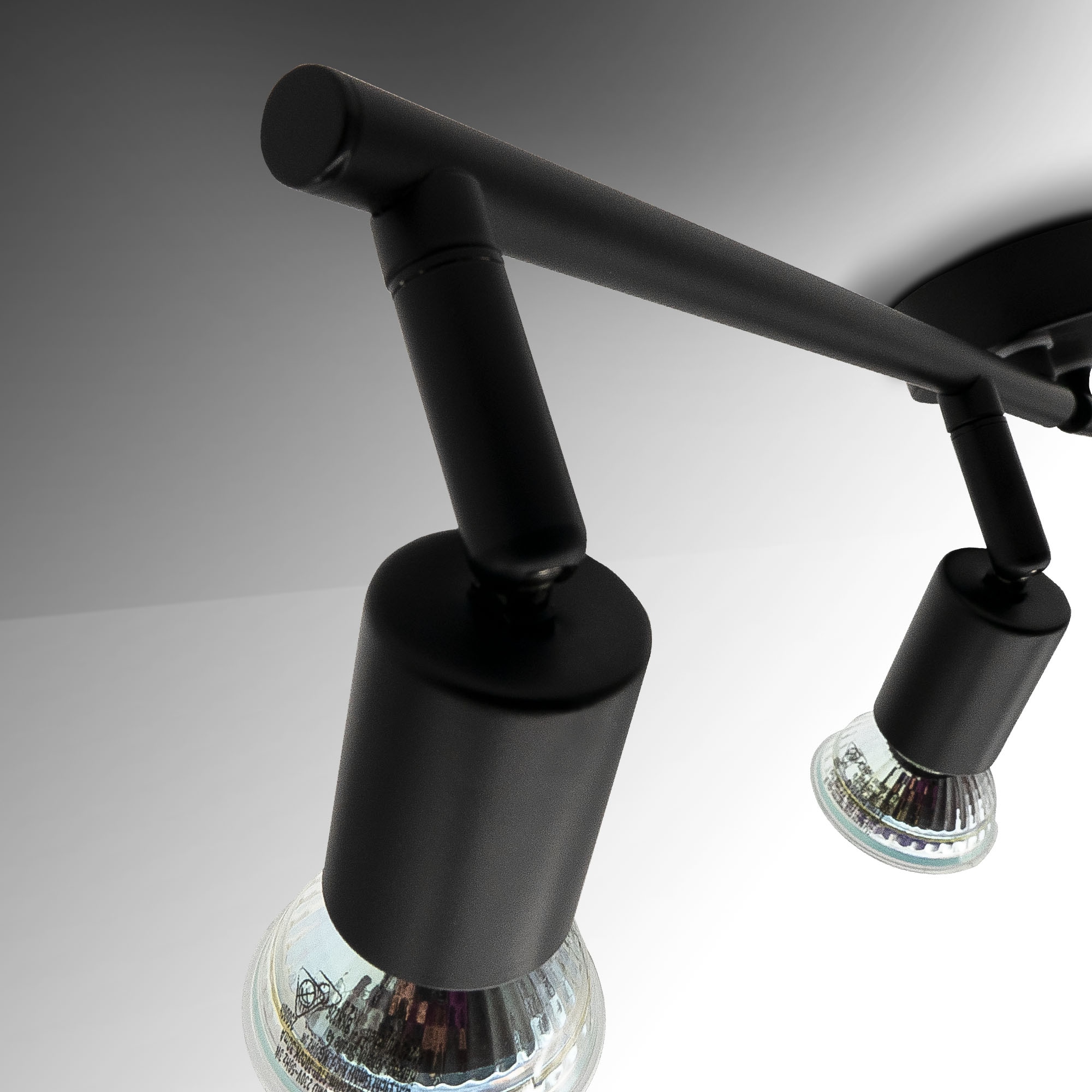 B.K.Licht LED Deckenspots »BKL1546 Deckenlampe schwenkbar, Deckenstrahler, GU10 Fassung« GU10 1 Stk. Warmweiß 3.000K, 260Lm, 2,9 Watt, 60x10,5 cm, Matt-Schwarz