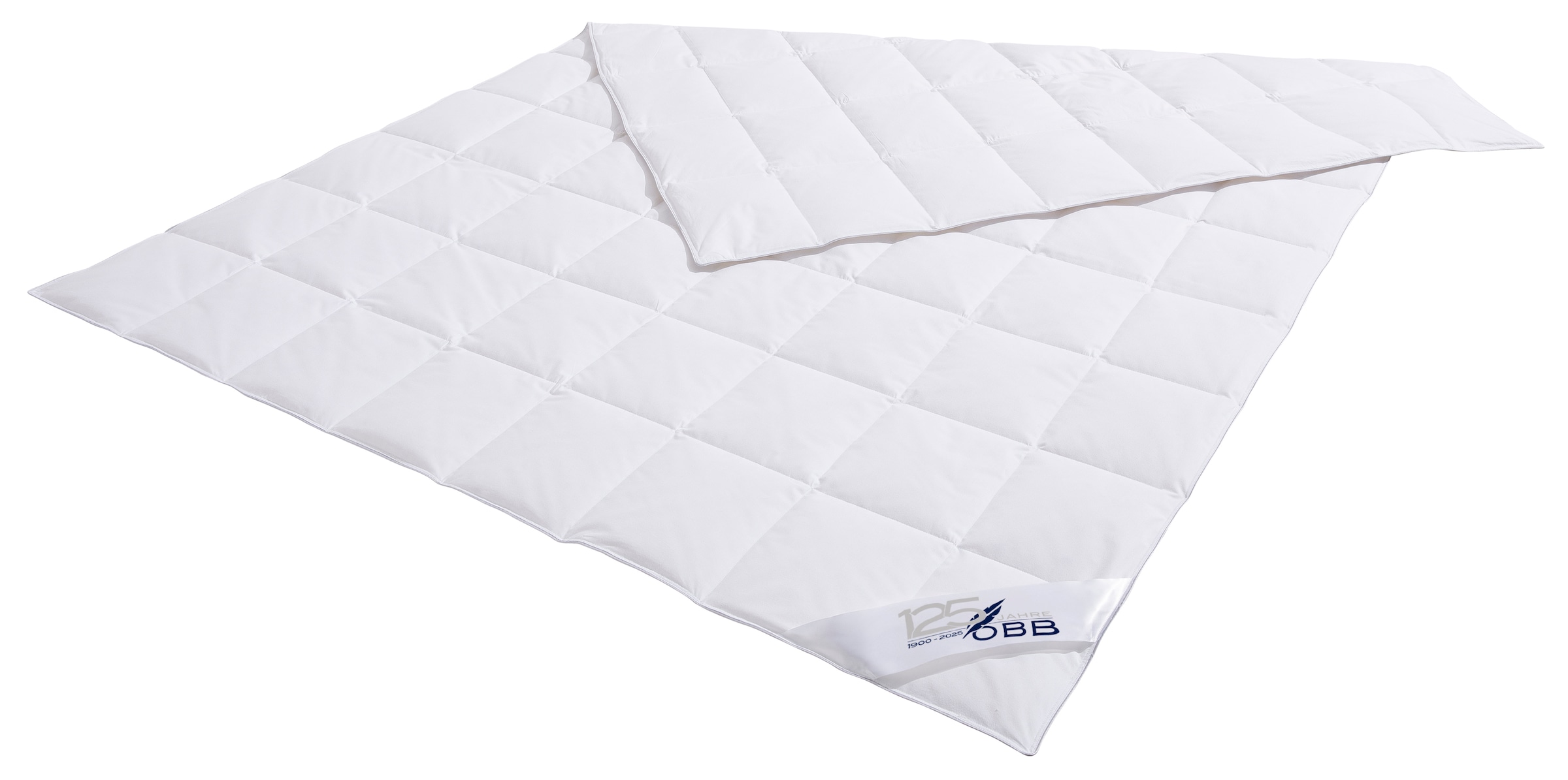 OBB Daunenbettdecke + Kopfkissen »Edition 125 Jahre, Bettendeckenset 2teilig, für Sommer oder Winter«, (Spar-Set), Decke mit Kissen 135x200 oder 155x220 cm, Made in Germany