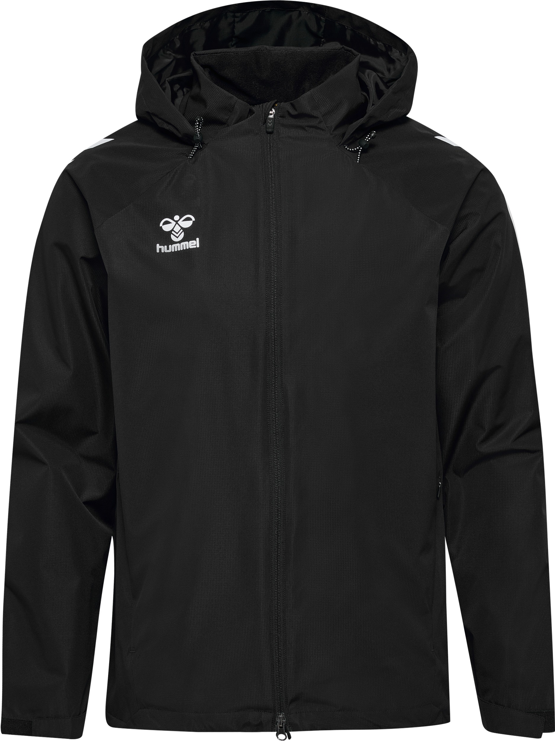 hummel Allwetterjacke »HMLLEAD 2.0 ALL-WEATHER JACKET« mit Kapuze sportlicher Stil, aus Polyester, atmungsaktiv, schnelltrocknend