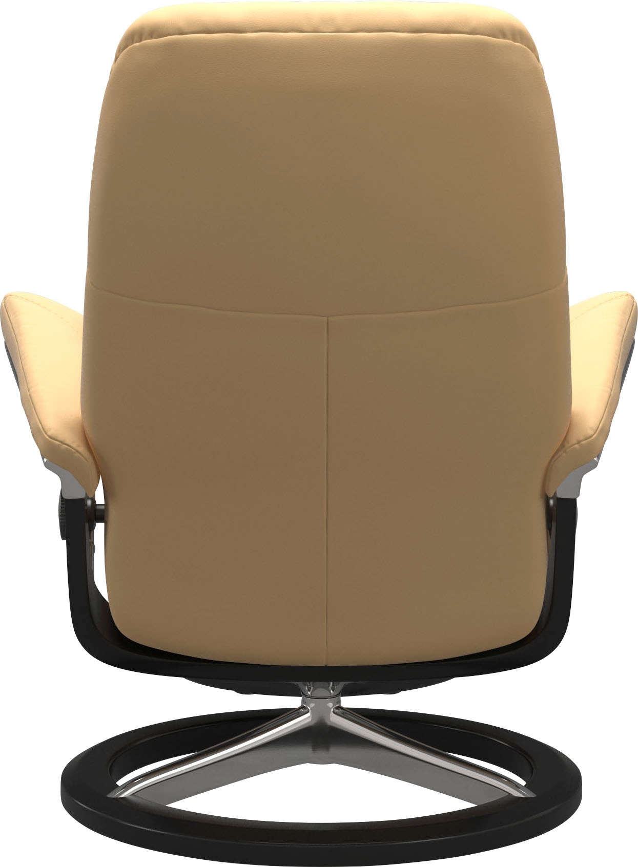 Stressless® Relaxsessel »Consul«, (Set, Relaxsessel mit Hocker), mit Hocker, mit Signature Base, Größe M, Gestell Schwarz